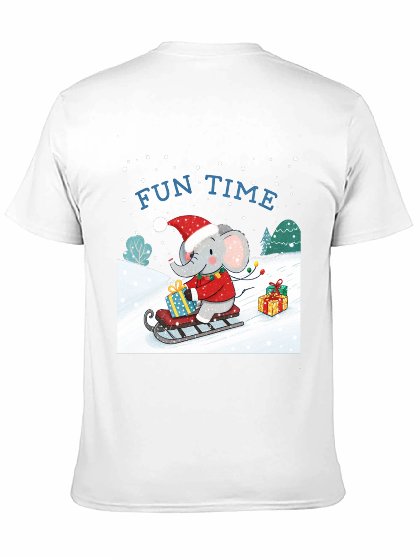 Fun Time Elephant Christmas Holiday T-Shirt