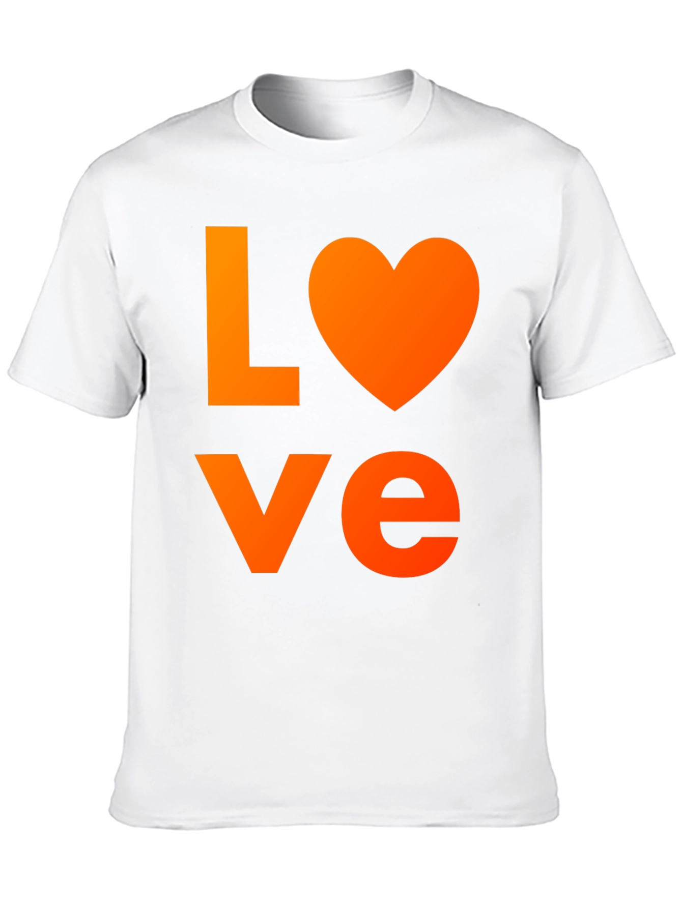 LOVE Graphic T-Shirt - Black Cotton Blend Casual Wear