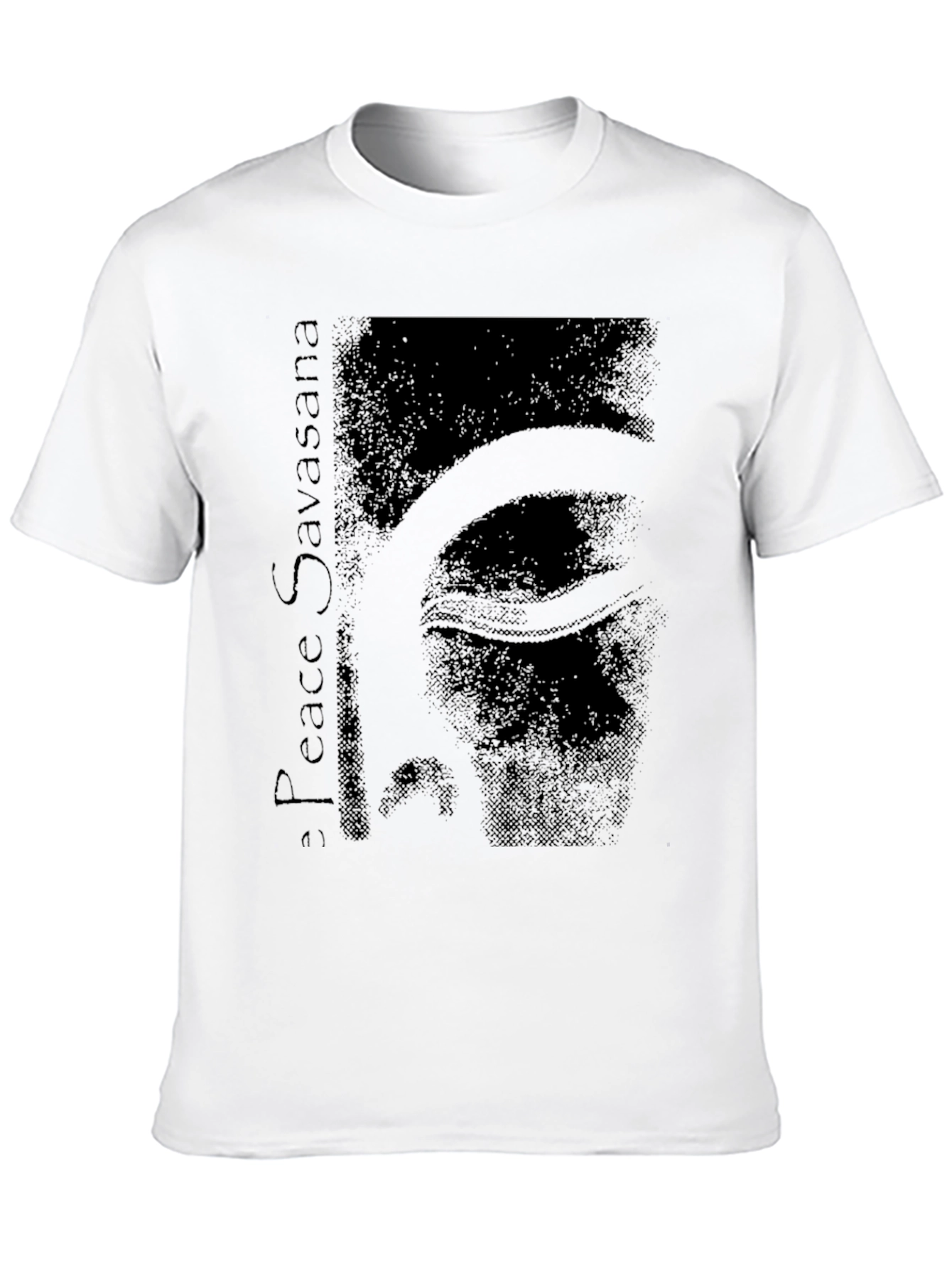 Peace Savasana Graphic Tee - Relaxed Fit Black T-Shirt