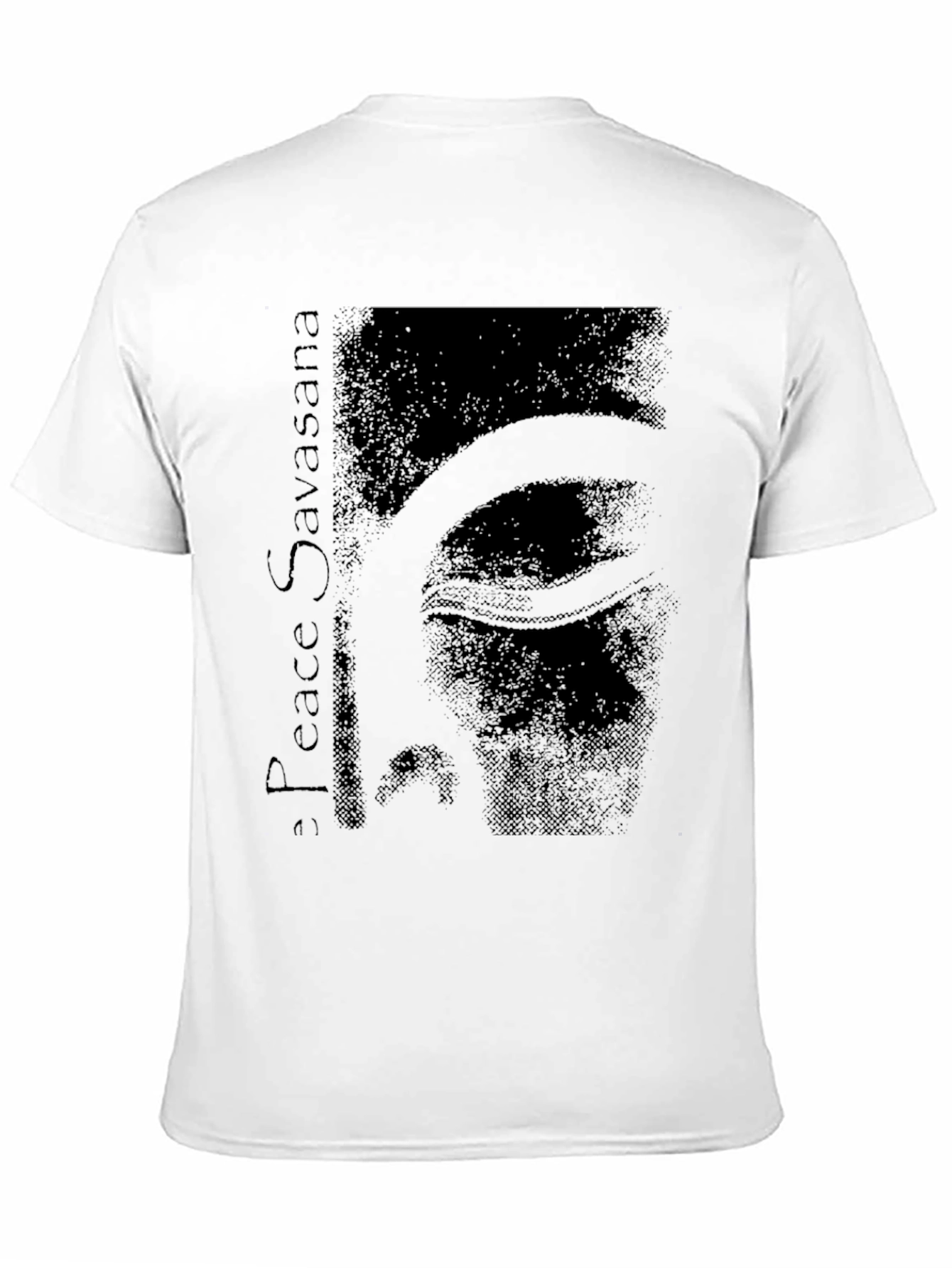 Peace Savasana Graphic Tee - Relaxed Fit Black T-Shirt