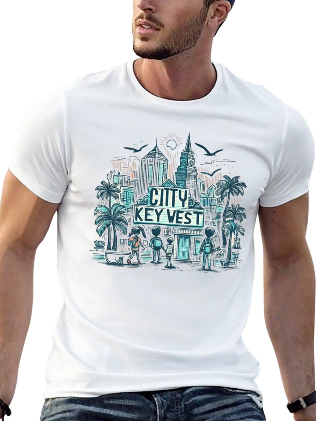 City Key West Graphic T-Shirt
