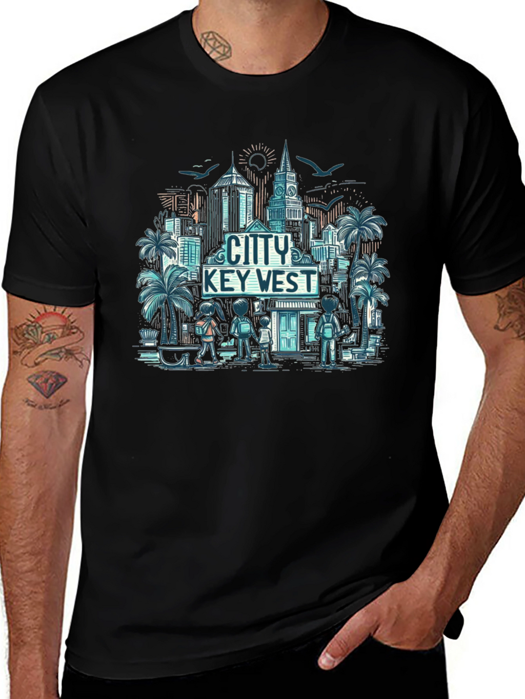 City Key West Graphic T-Shirt