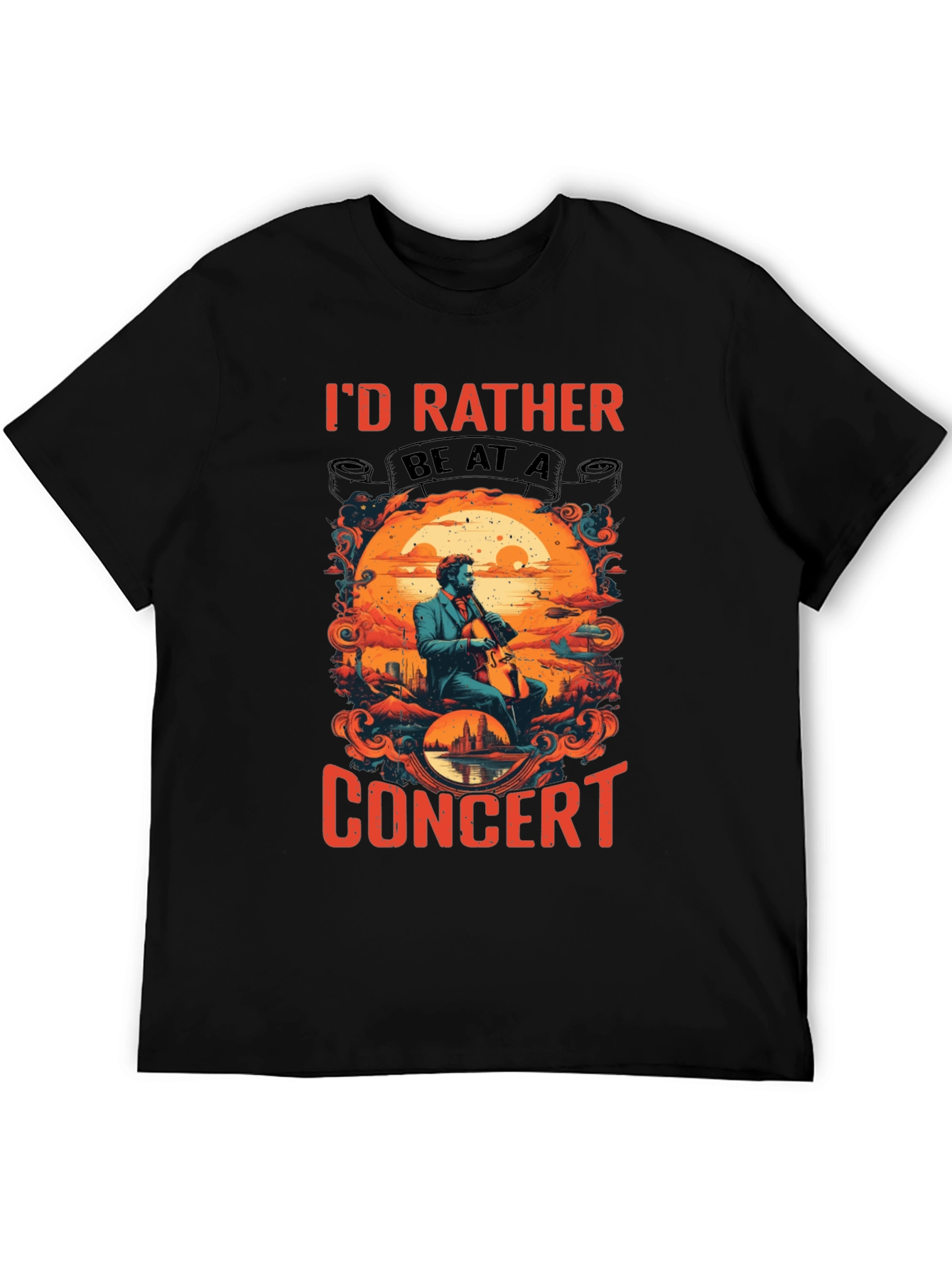 Concert T-Shirt: Id Rather Be At A Concert!