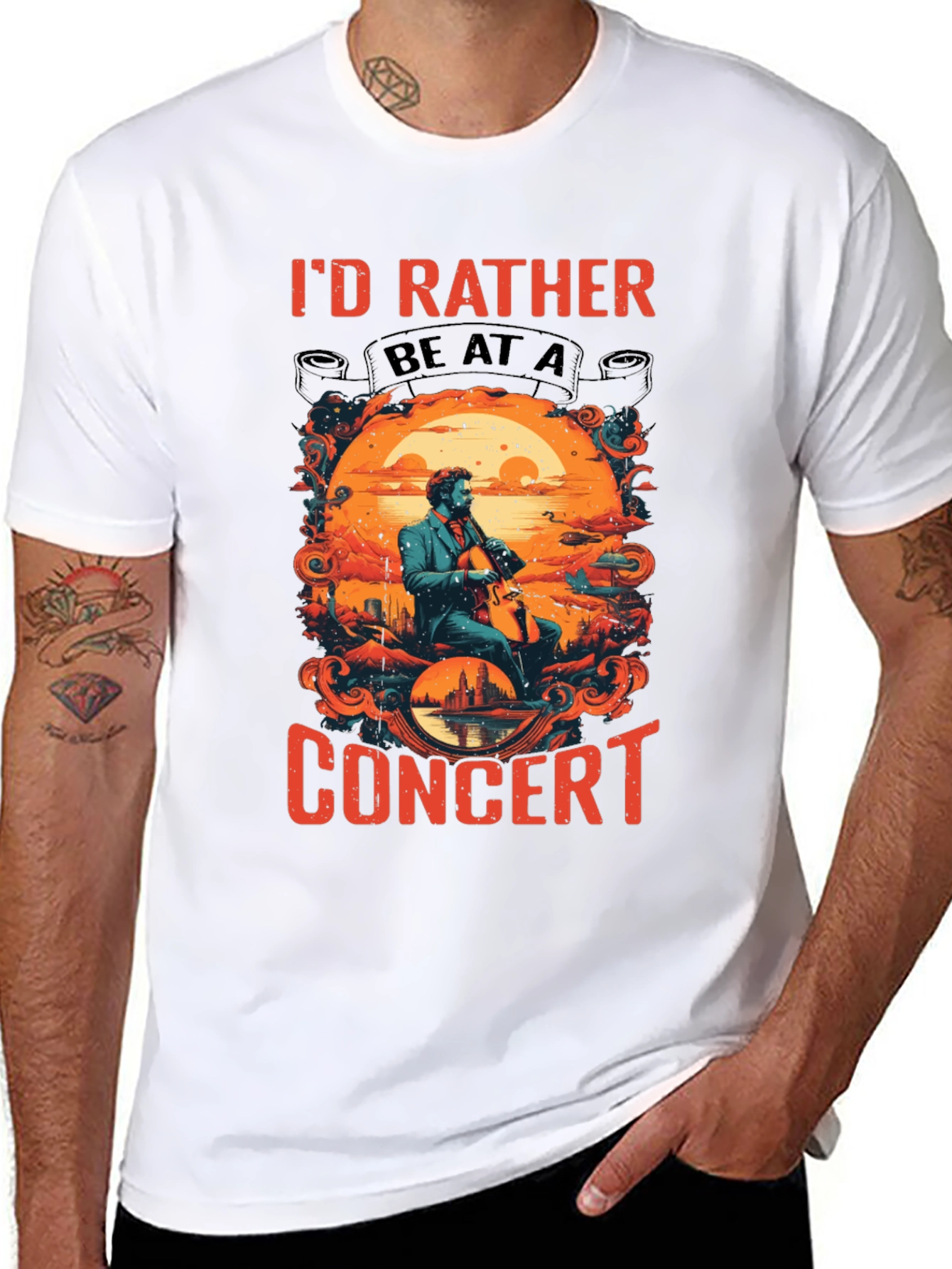 Concert T-Shirt: Id Rather Be At A Concert!