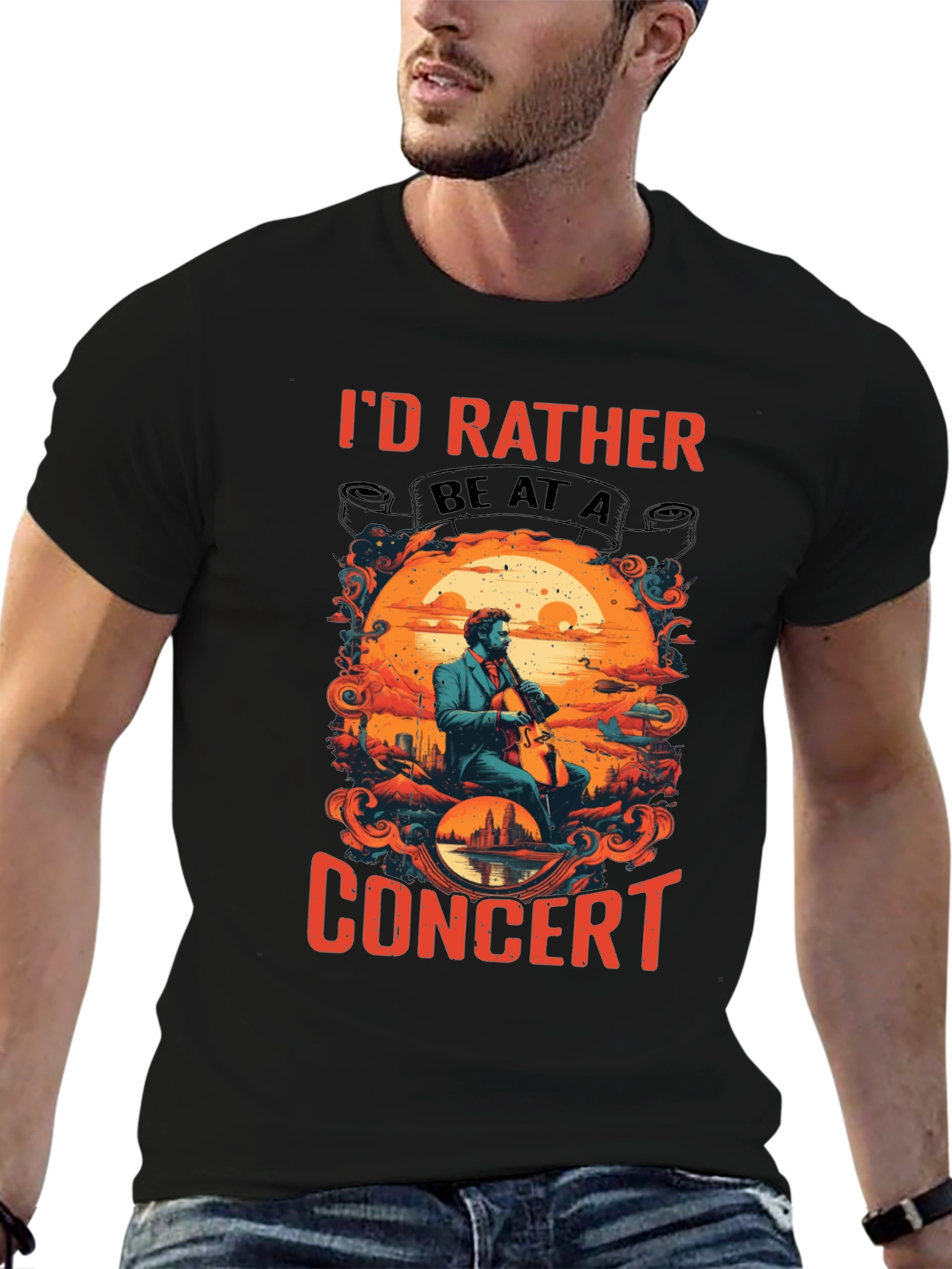 Concert T-Shirt: Id Rather Be At A Concert!