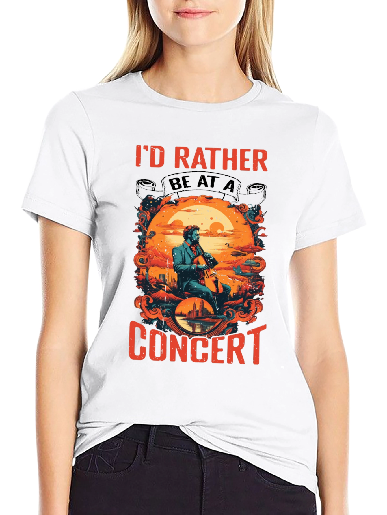 Concert T-Shirt: Id Rather Be At A Concert!