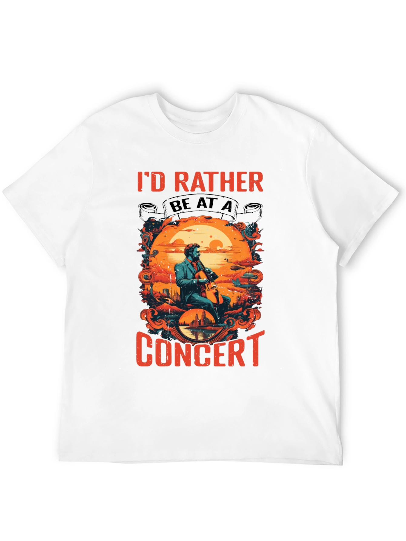 Concert T-Shirt: Id Rather Be At A Concert!
