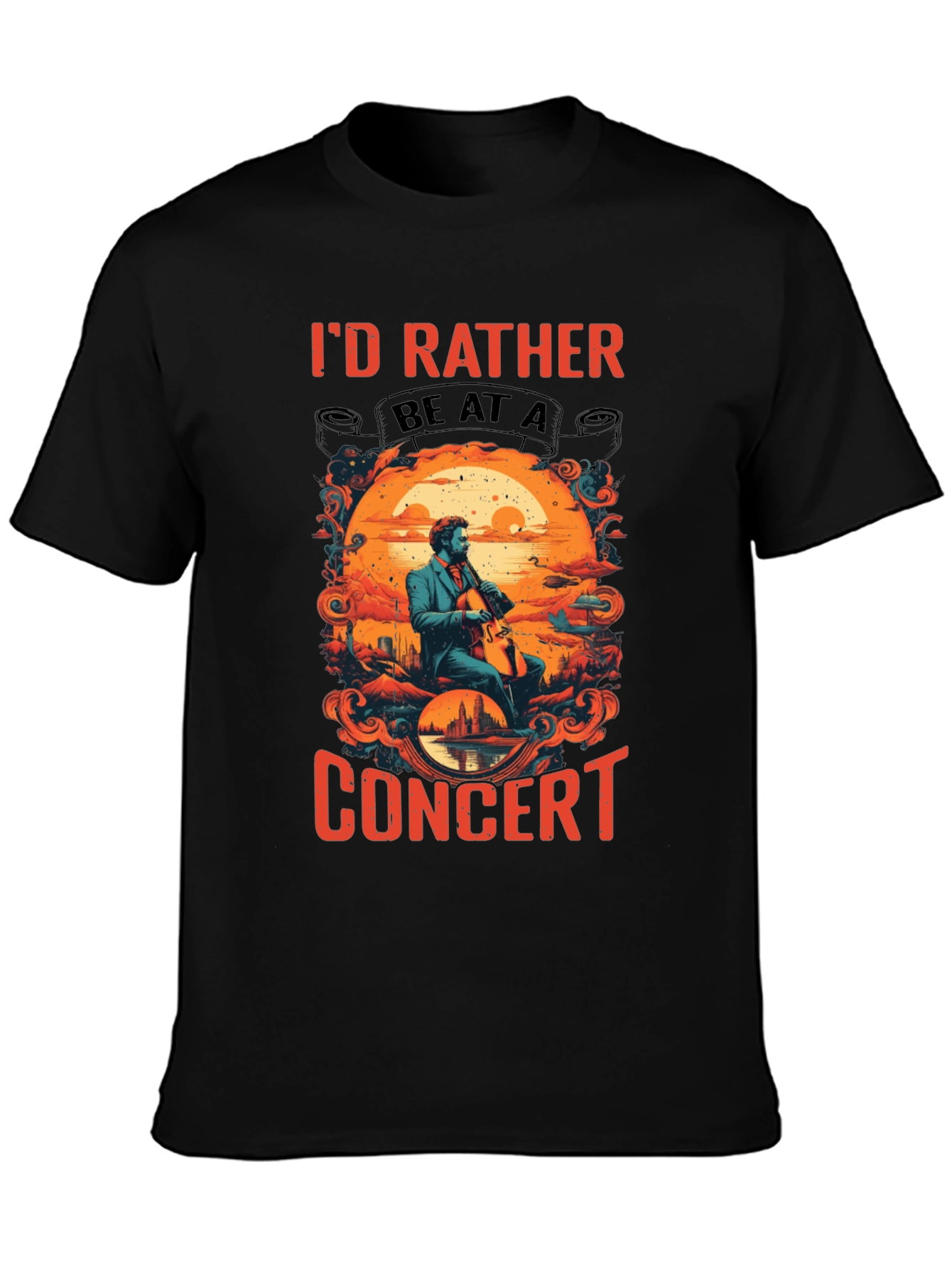 Concert T-Shirt: Id Rather Be At A Concert!