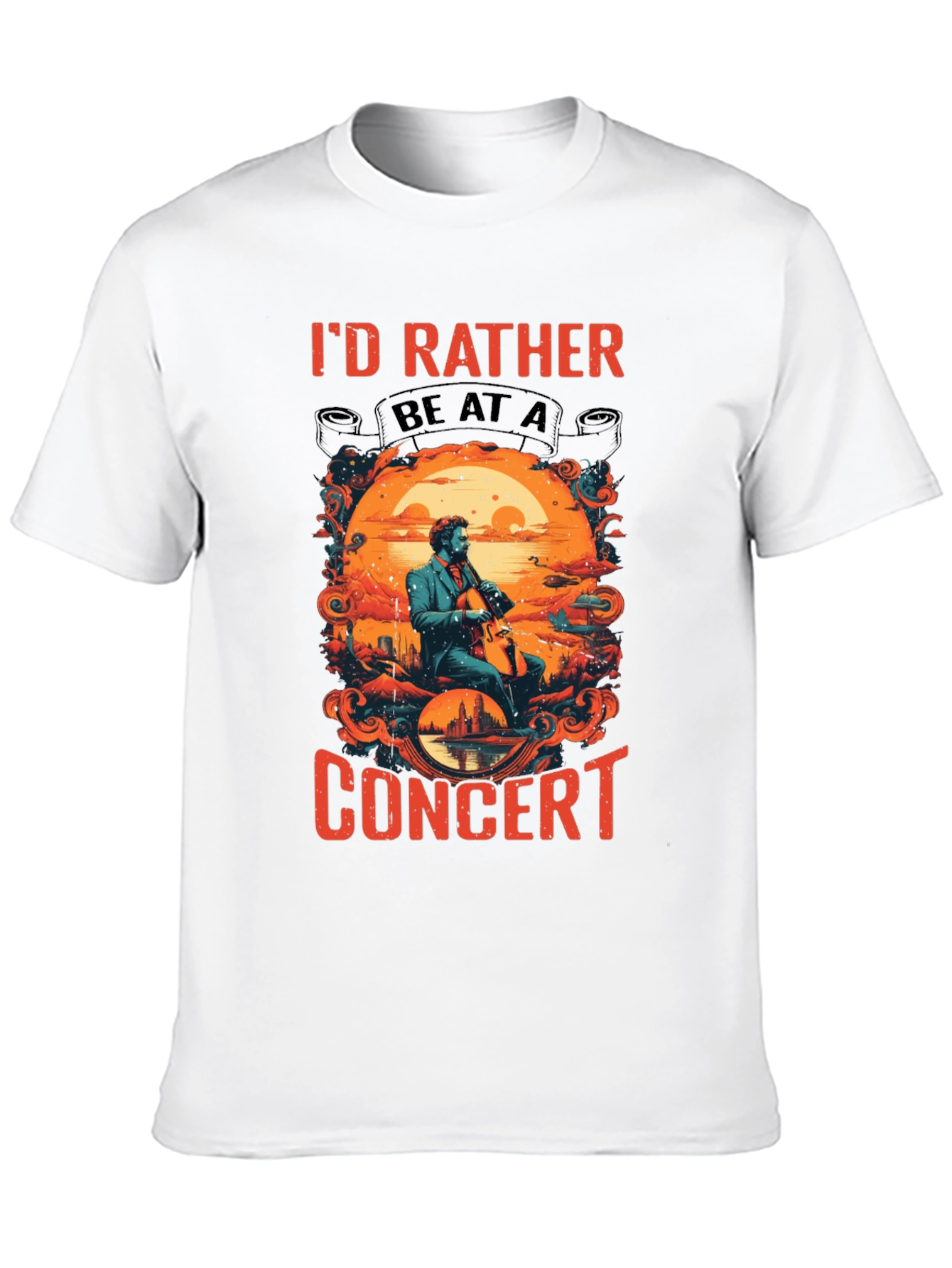Concert T-Shirt: Id Rather Be At A Concert!