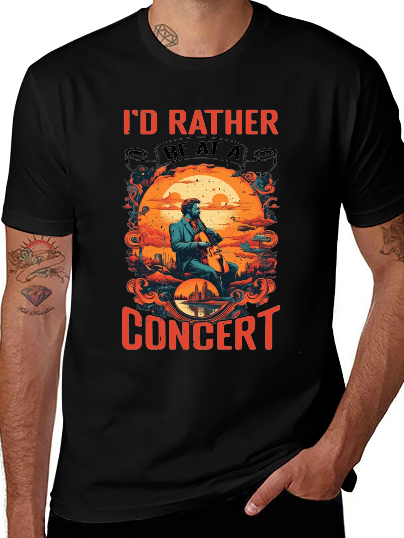 Concert T-Shirt: Id Rather Be At A Concert!