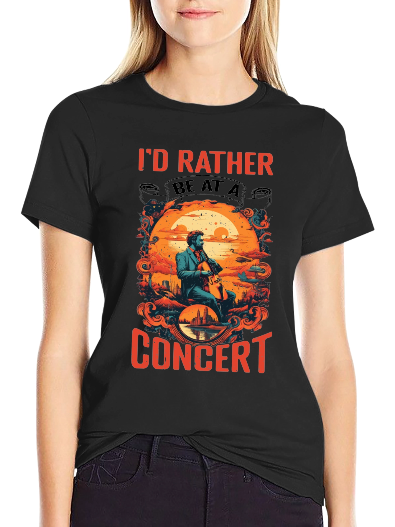 Concert T-Shirt: Id Rather Be At A Concert!