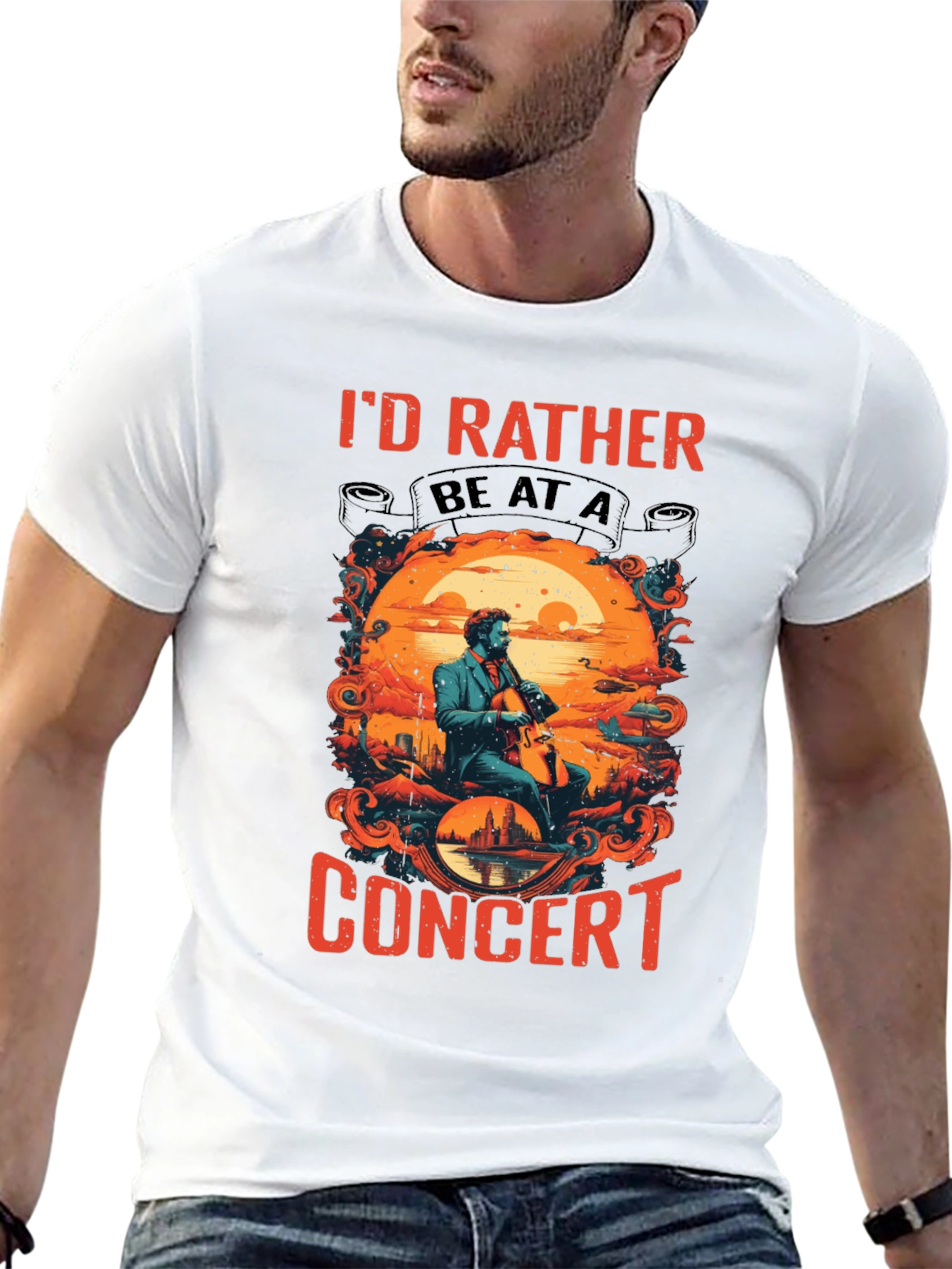 Concert T-Shirt: Id Rather Be At A Concert!