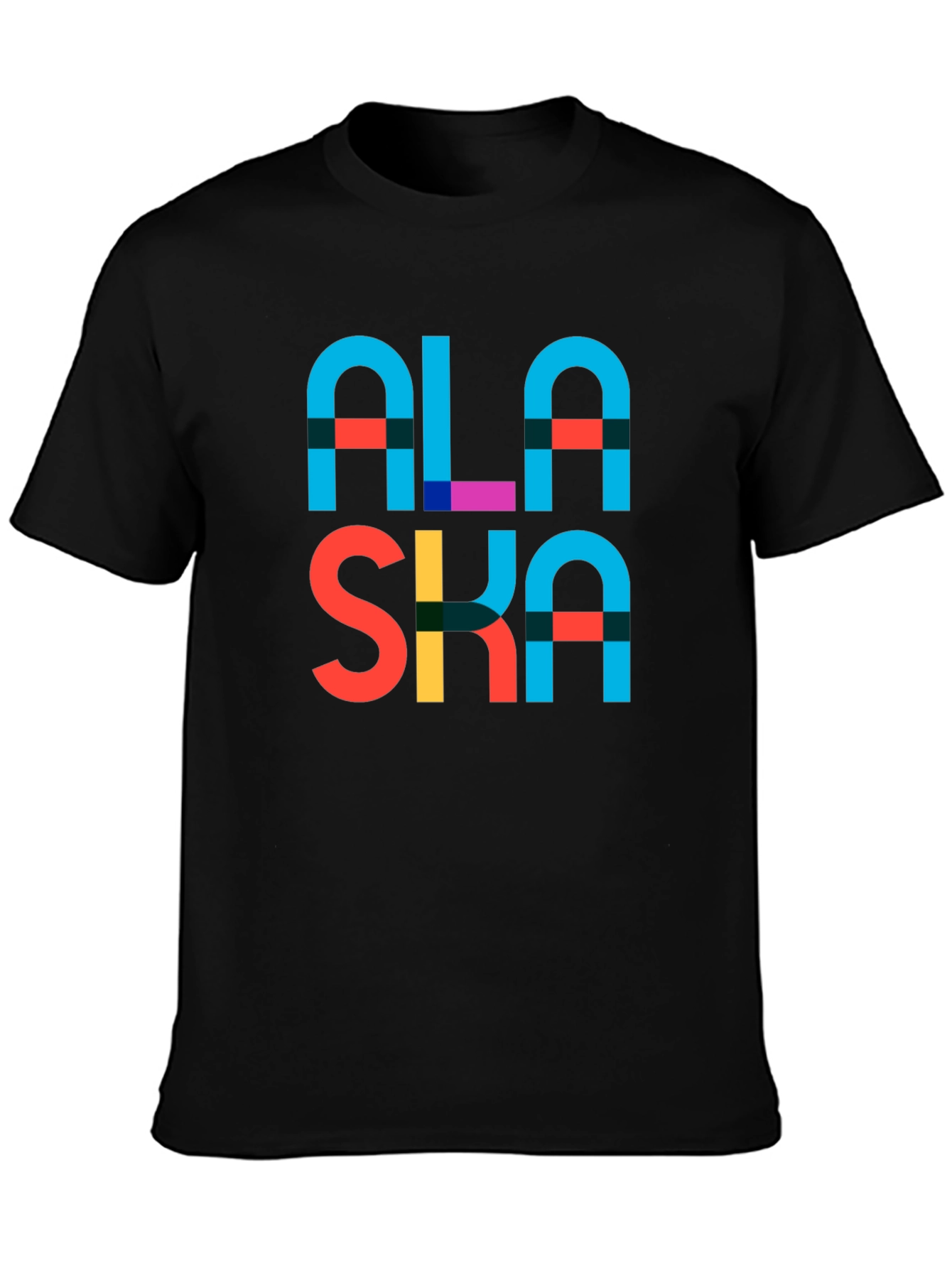 Alaska Graphic Print T-Shirt - Black
