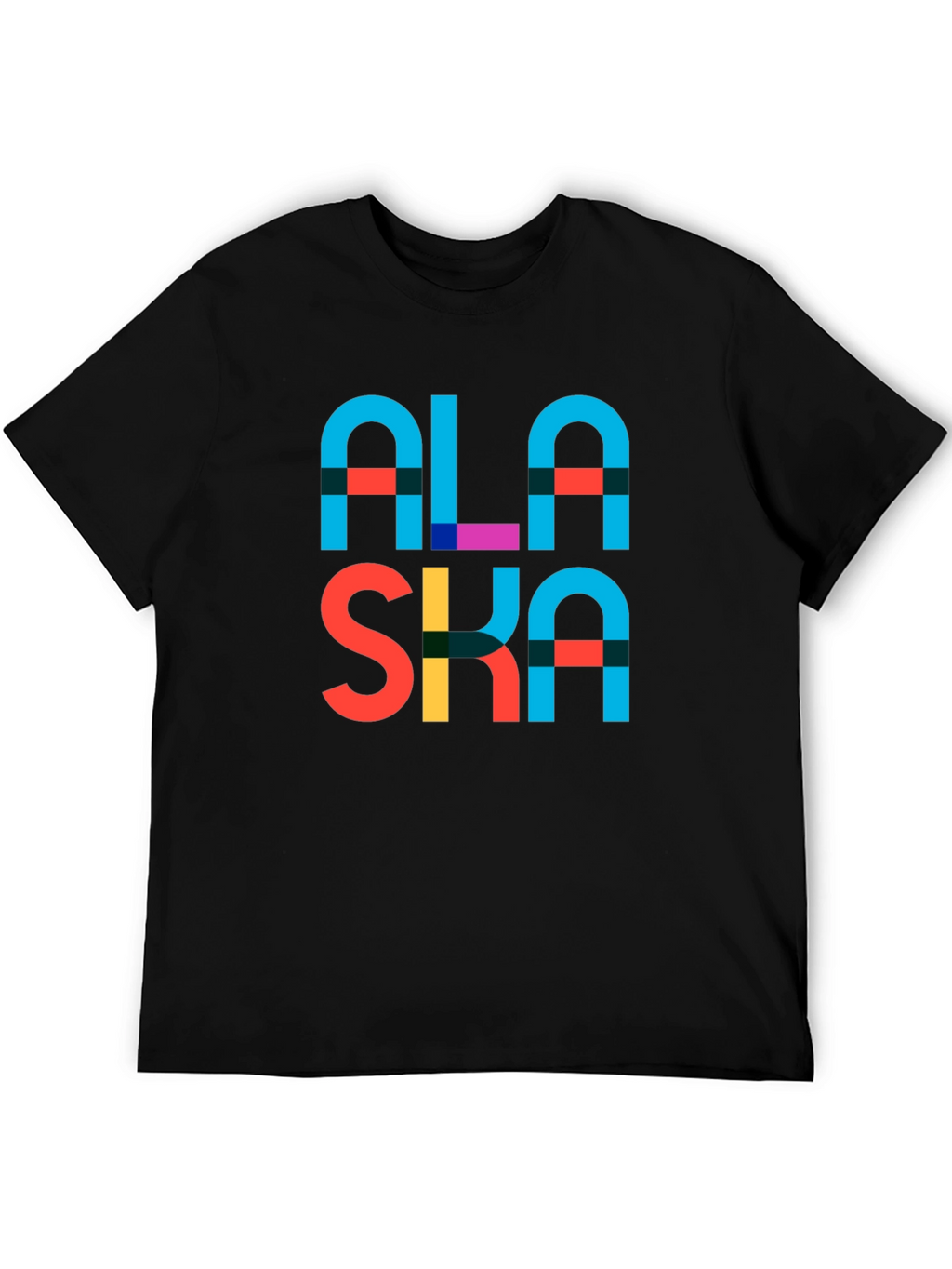 Alaska Graphic Print T-Shirt - Black