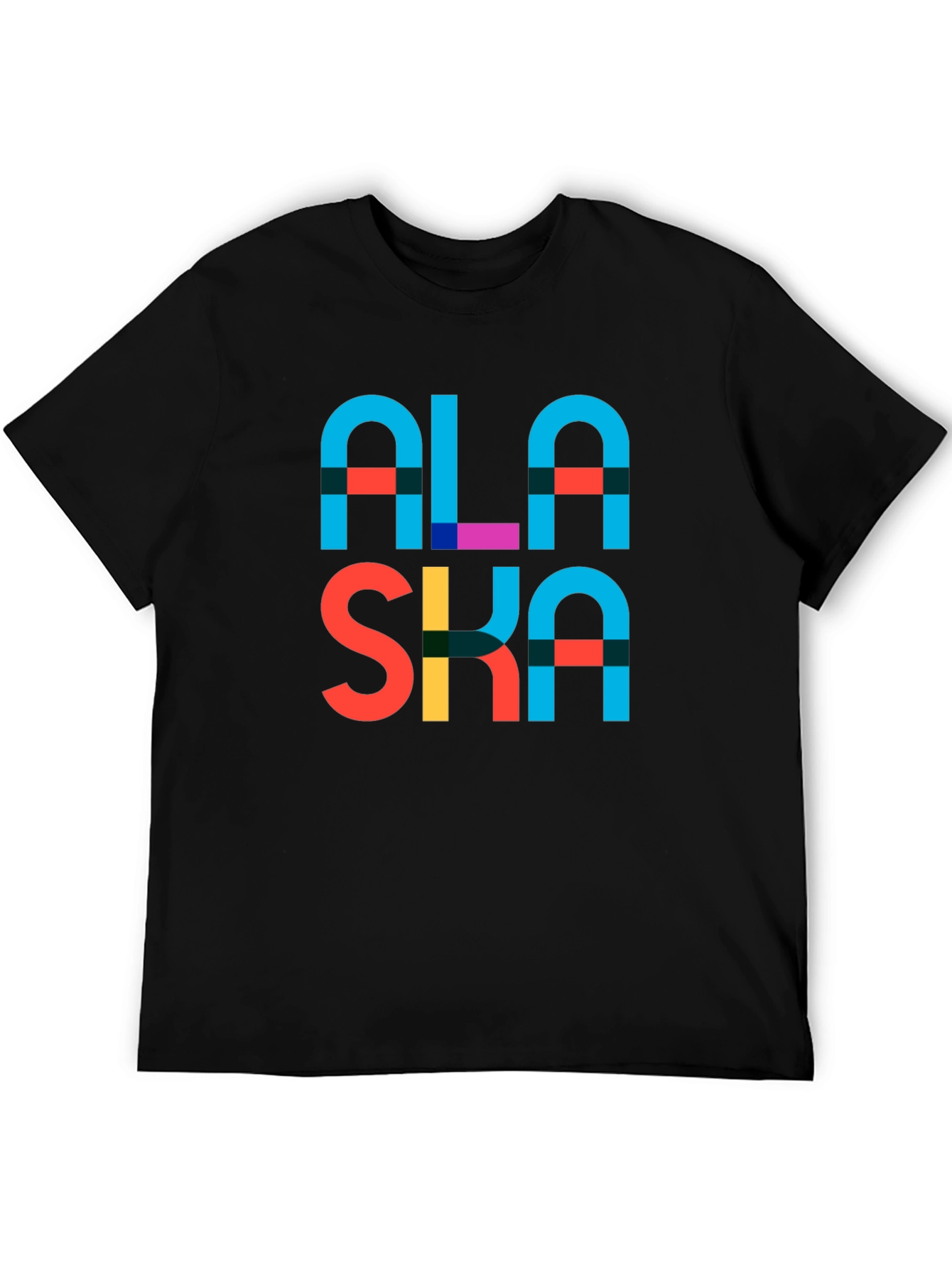 Alaska Graphic Print T-Shirt - Black