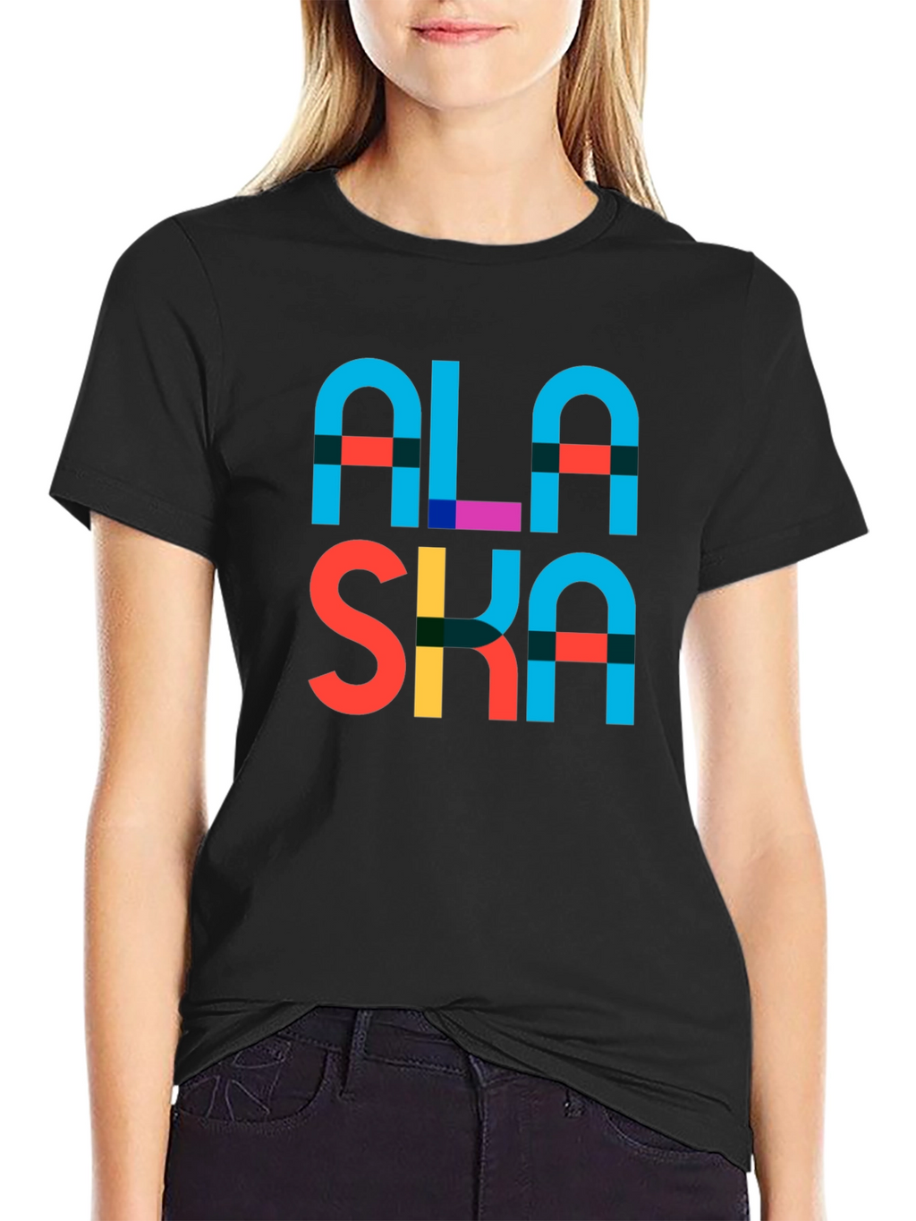 Alaska Graphic Print T-Shirt - Black