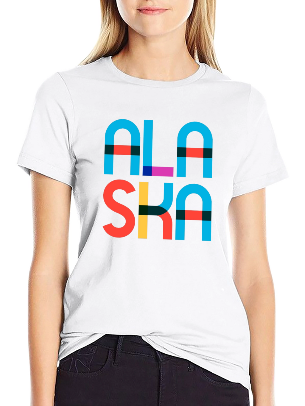 Alaska Graphic Print T-Shirt - Black