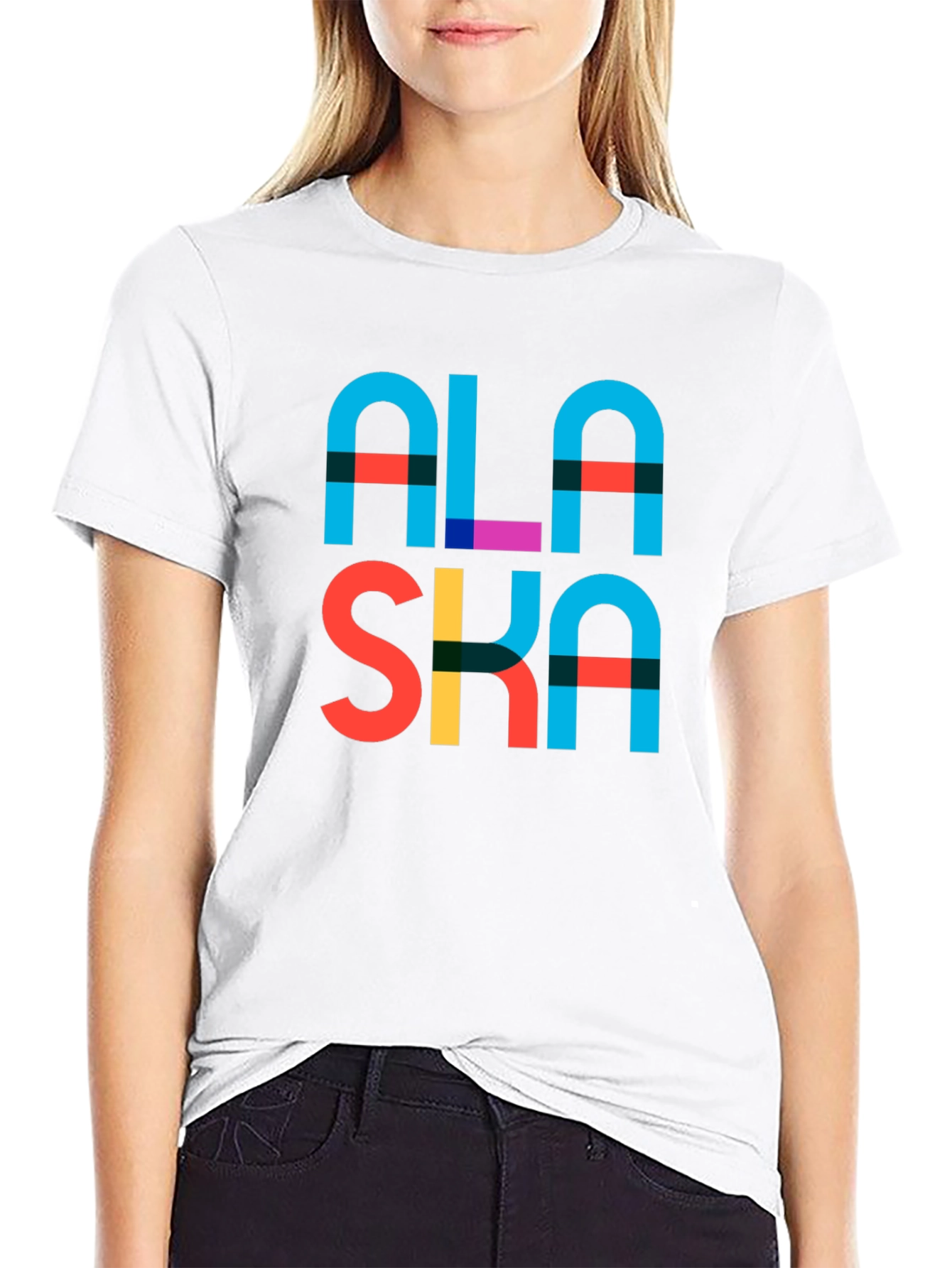 Alaska Graphic Print T-Shirt - Black