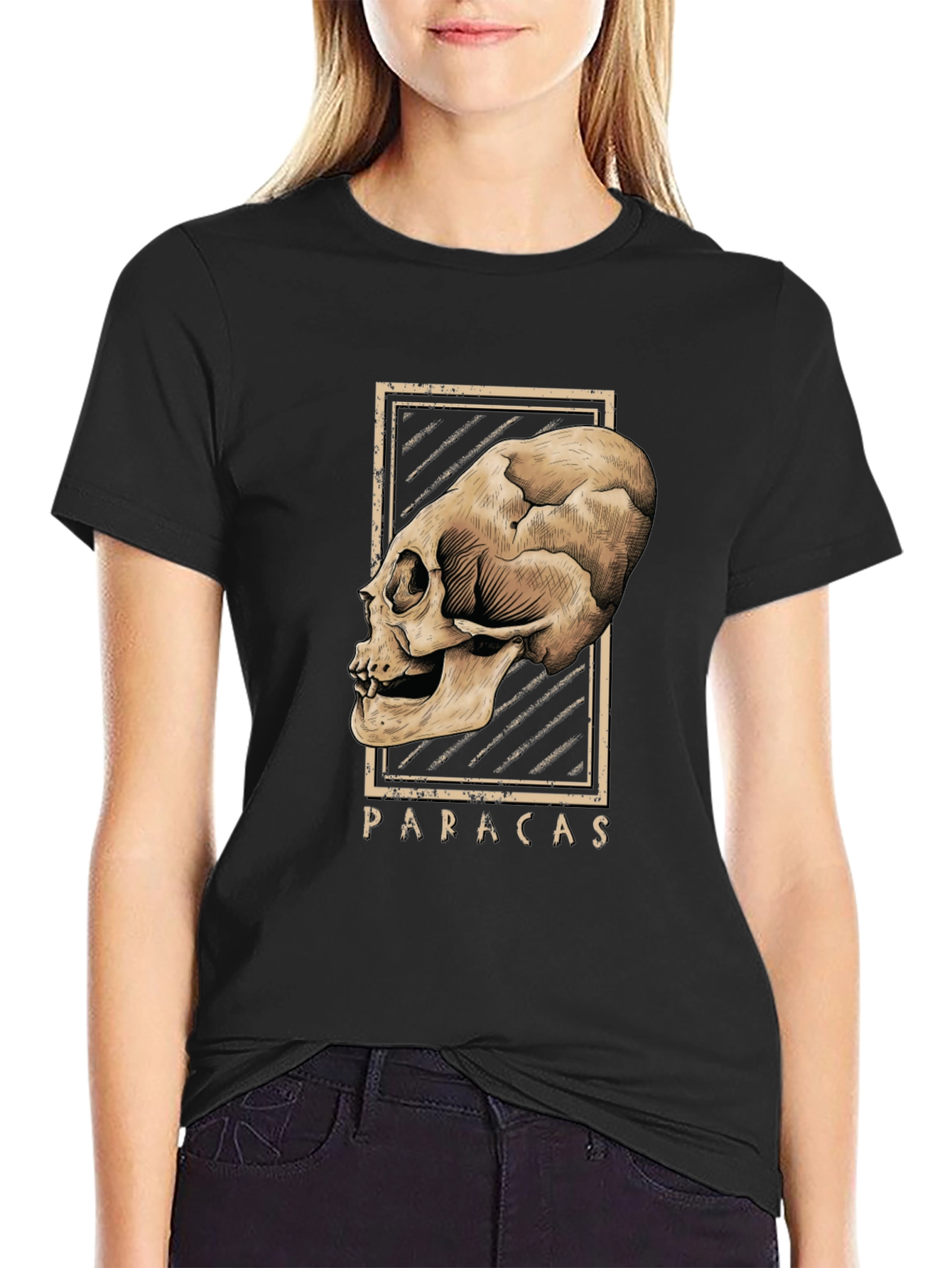 Paracas Skull Graphic T-Shirt