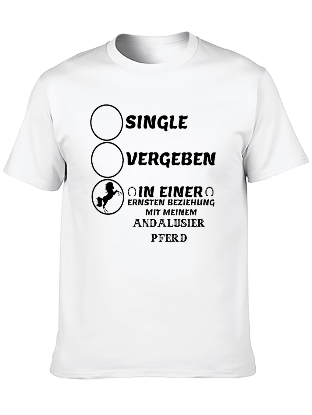 Horse Lover T-Shirt - Serious Relationship With Andalusian