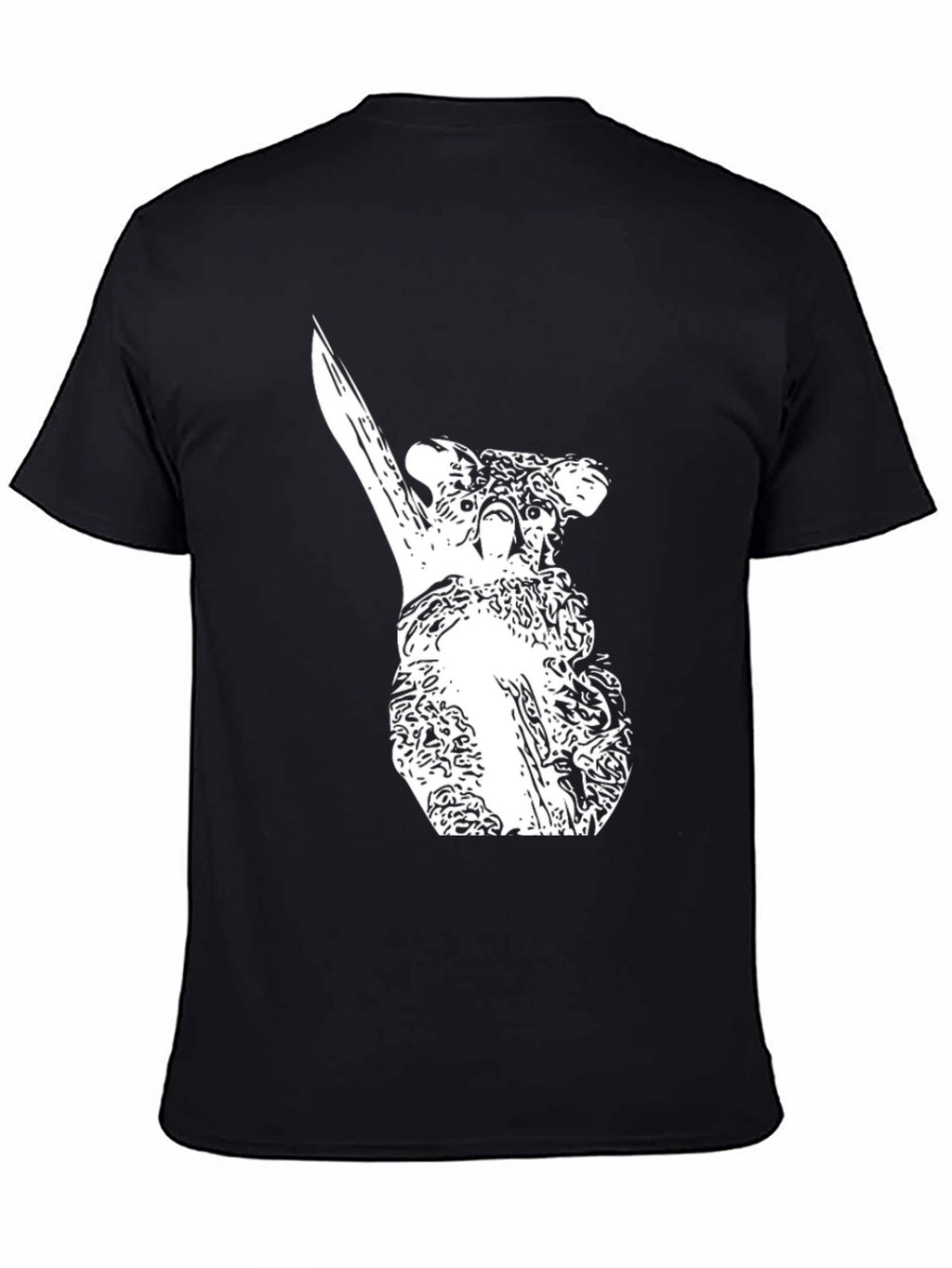 Koala T-Shirt - Black Cotton Tee