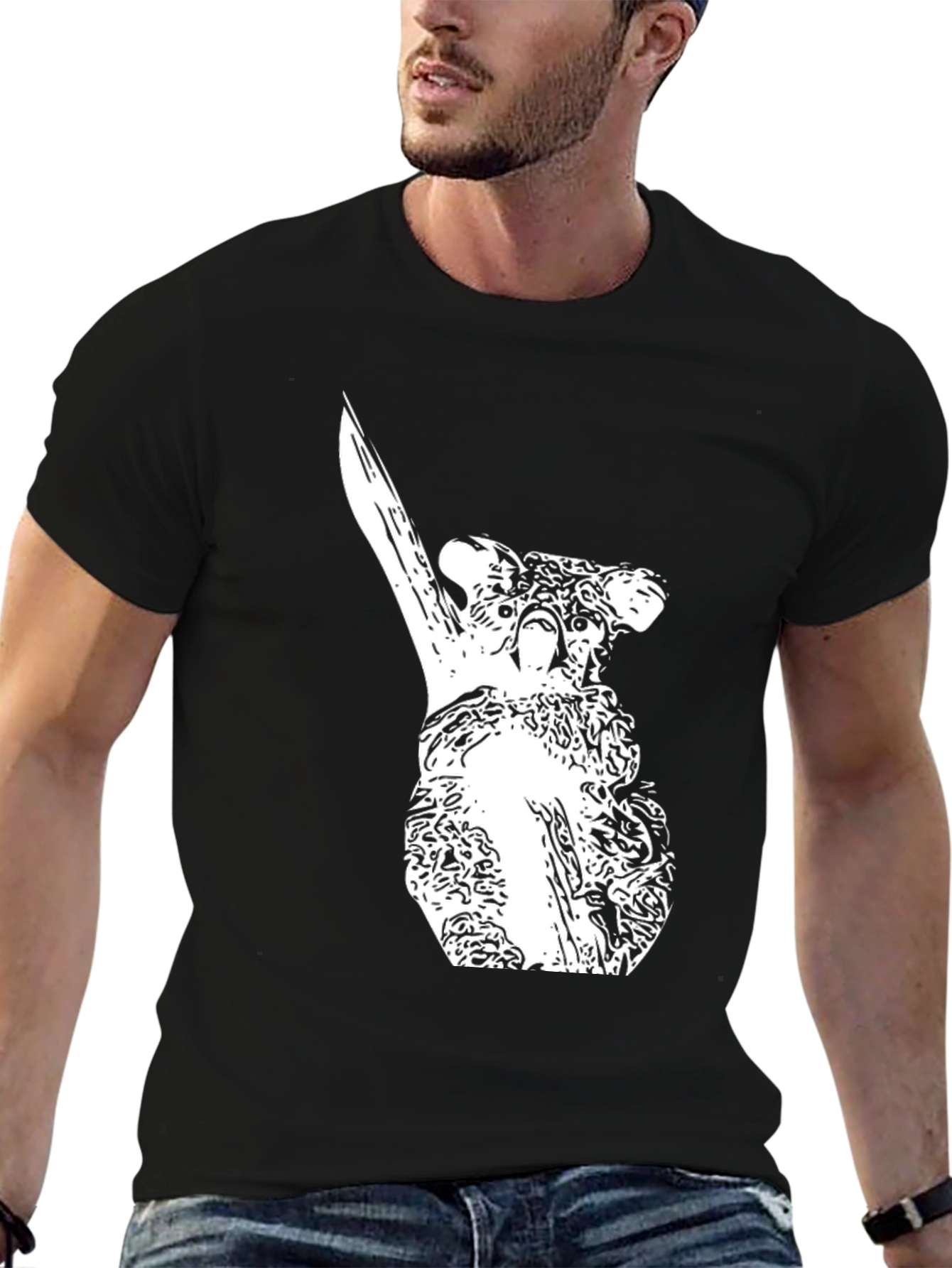 Koala T-Shirt - Black Cotton Tee