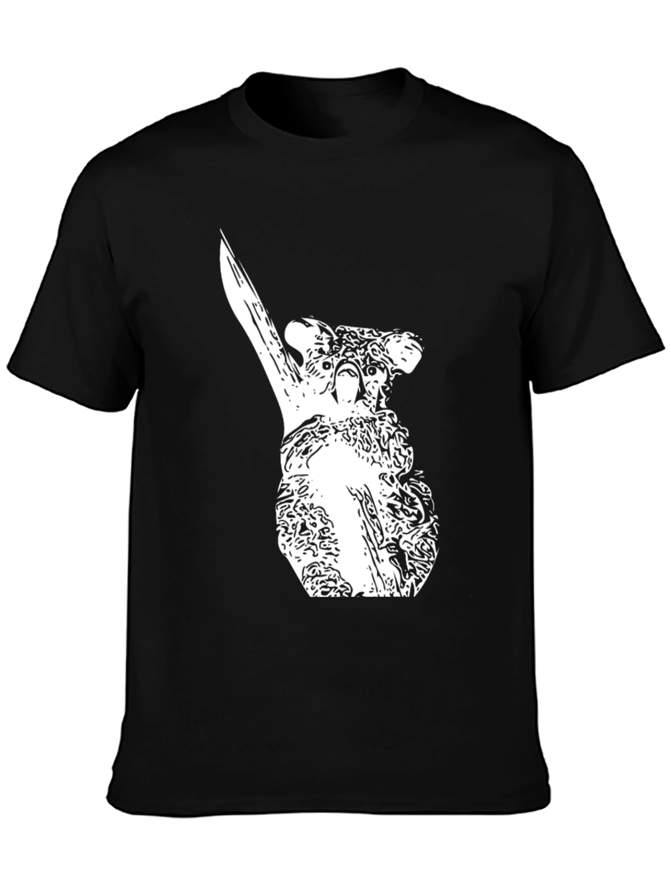 Koala T-Shirt - Black Cotton Tee