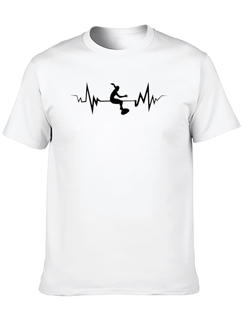 Skateboarding Heartbeat Graphic Tee