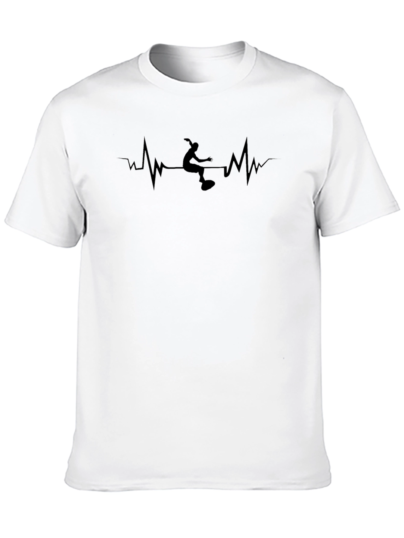 Skateboarding Heartbeat Graphic Tee
