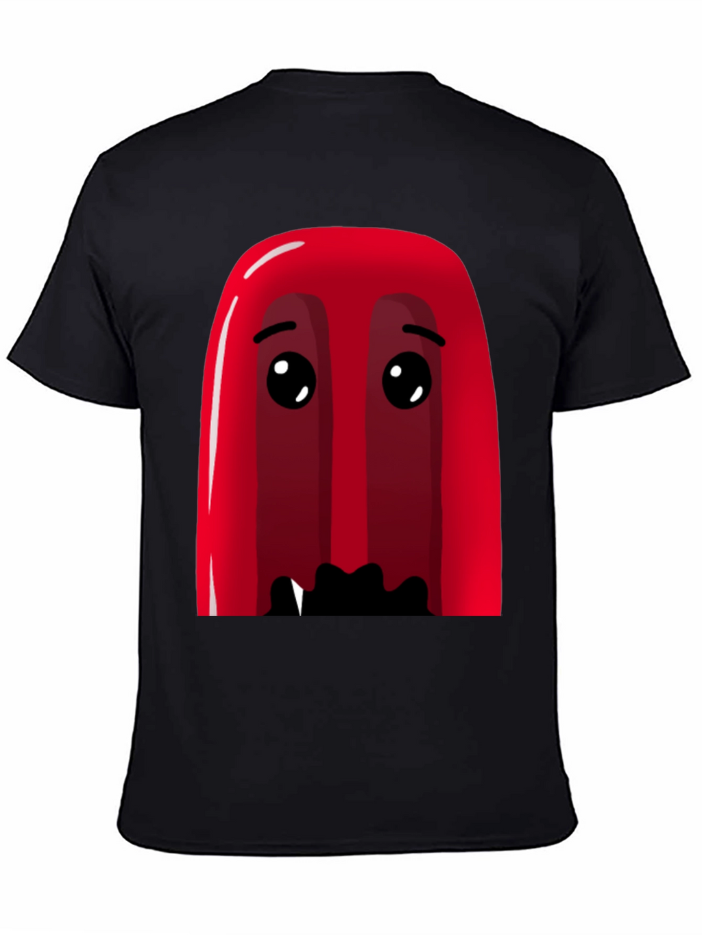 Red Cartoon Character Graphic Tee - Soft Cotton Blend