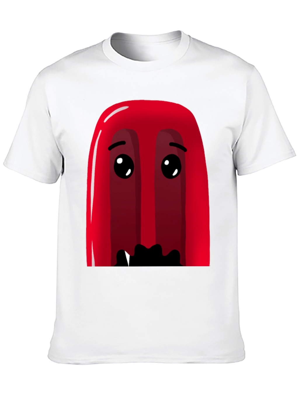 Red Cartoon Character Graphic Tee - Soft Cotton Blend