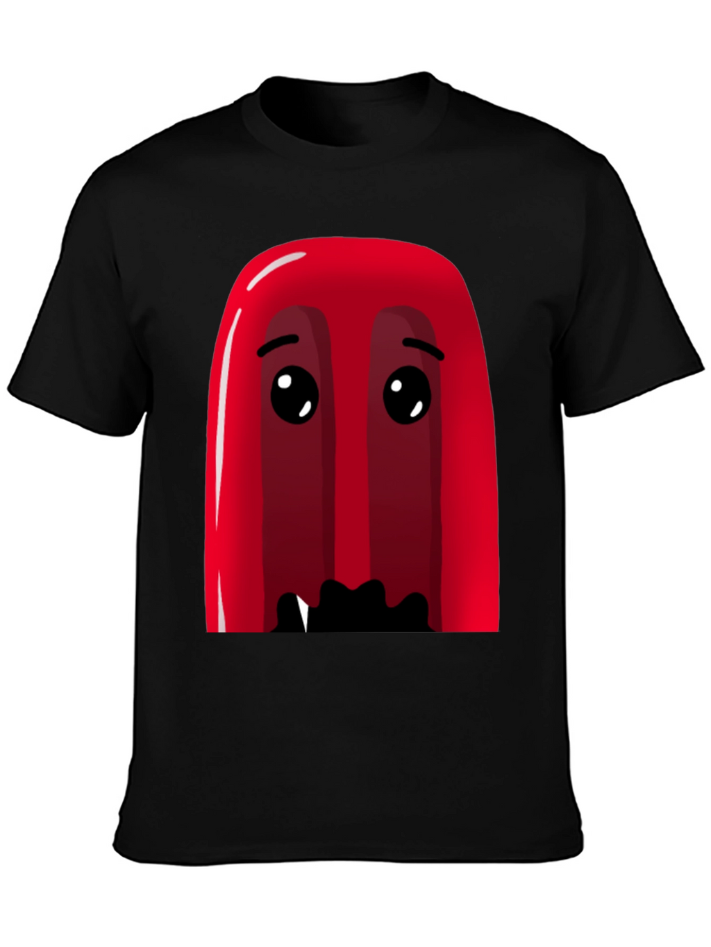 Red Cartoon Character Graphic Tee - Soft Cotton Blend