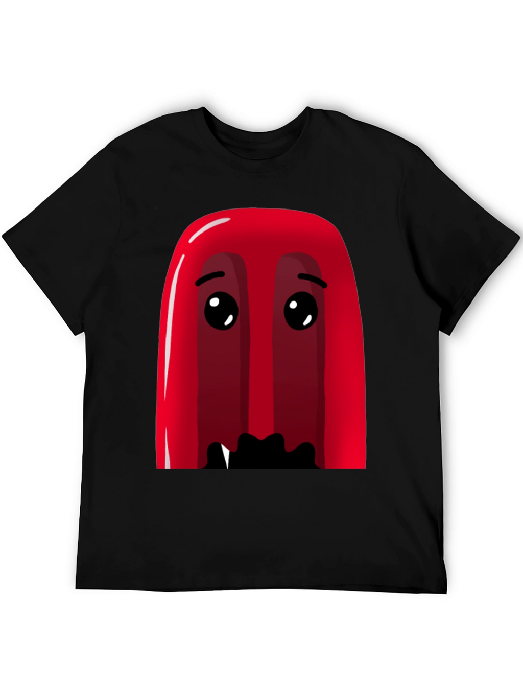 Red Cartoon Character Graphic Tee - Soft Cotton Blend