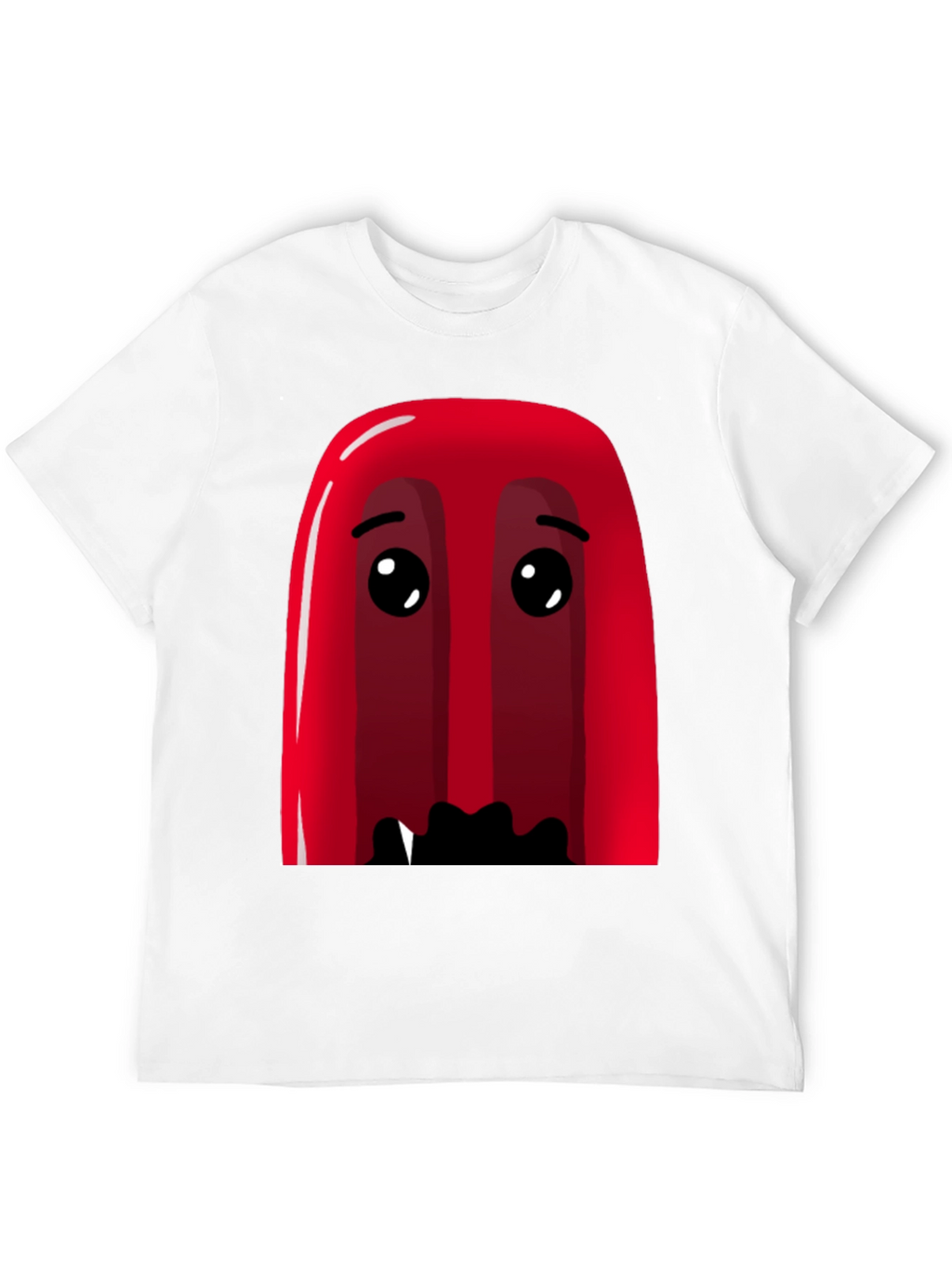 Red Cartoon Character Graphic Tee - Soft Cotton Blend