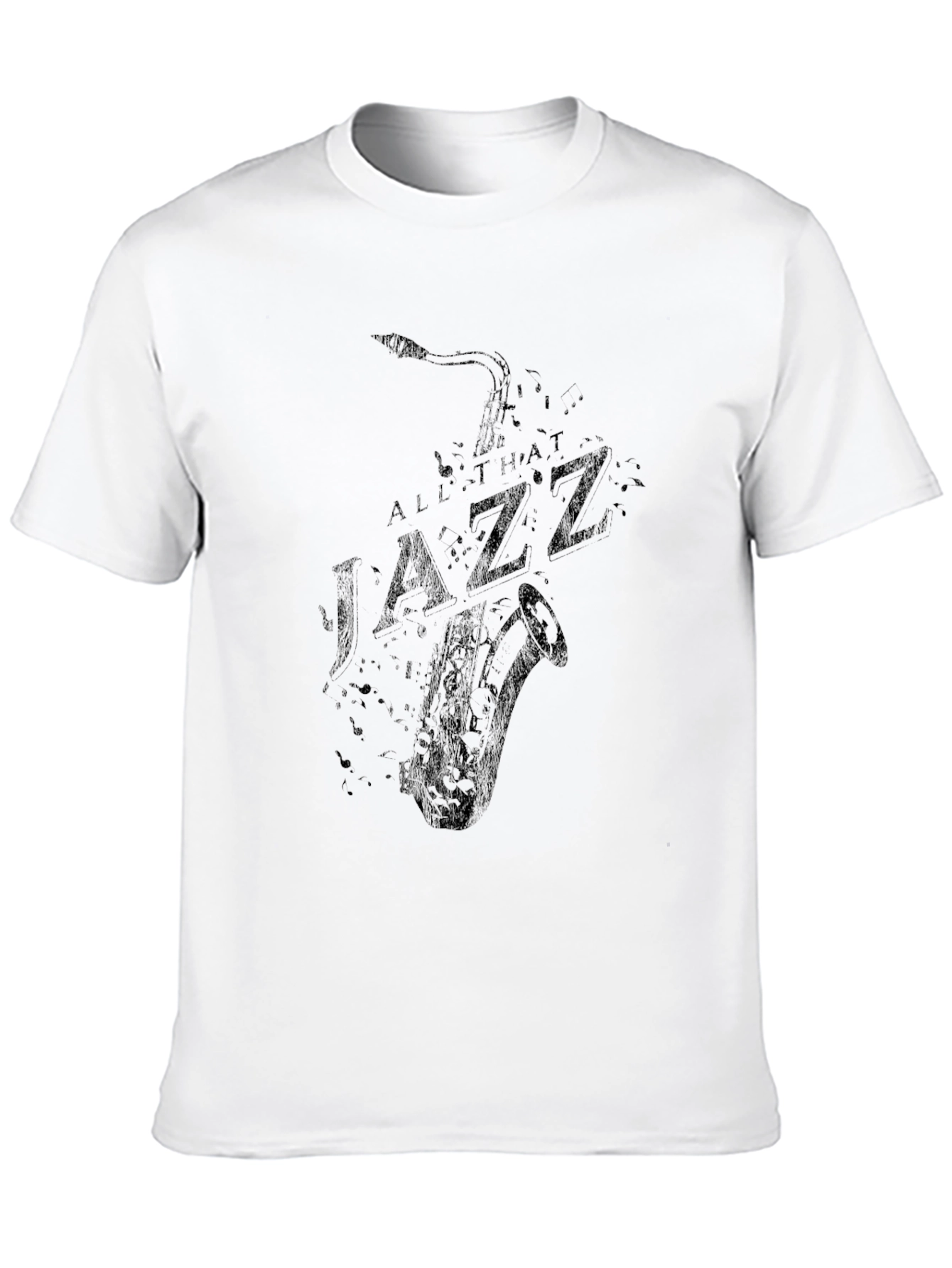 All That Jazz Graphic Tee - Black Cotton Comfort