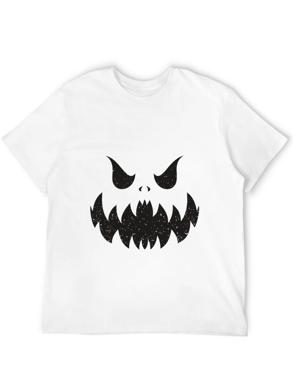 Spooky Face Black T-Shirt - Halloween Ready!