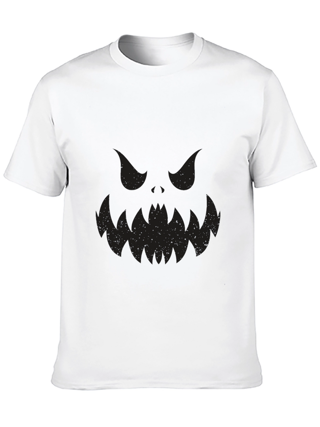 Spooky Face Black T-Shirt - Halloween Ready!