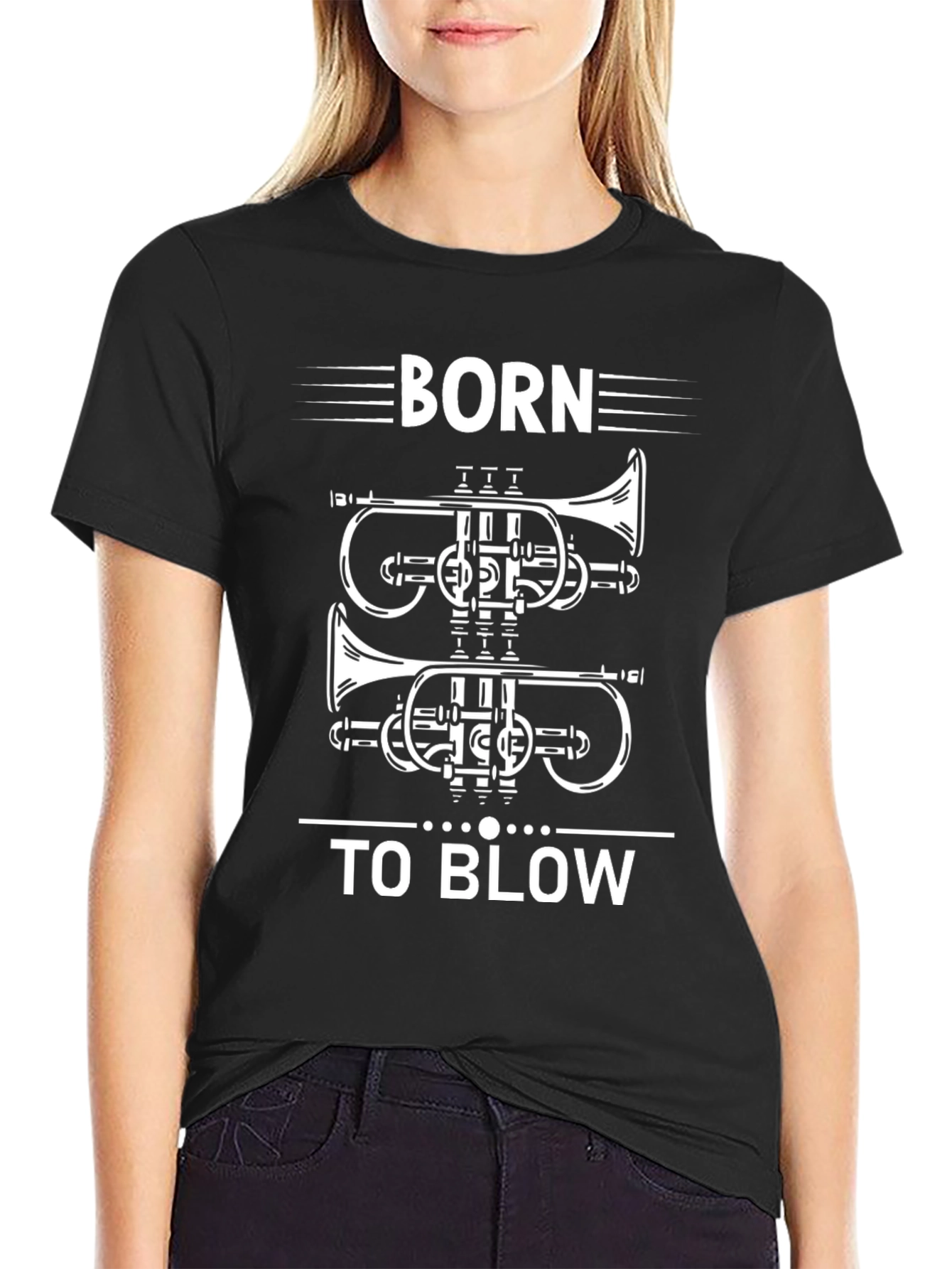 Born To Blow Trumpet Graphic T-Shirt