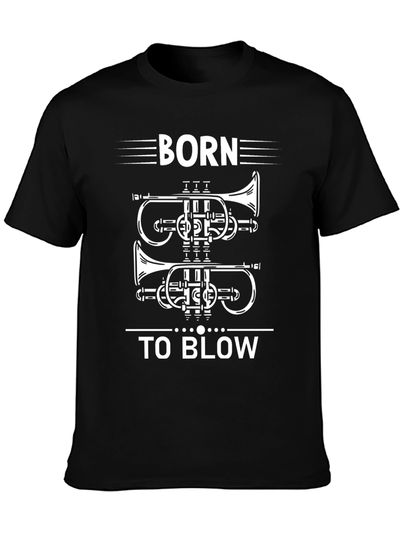 Born To Blow Trumpet Graphic T-Shirt