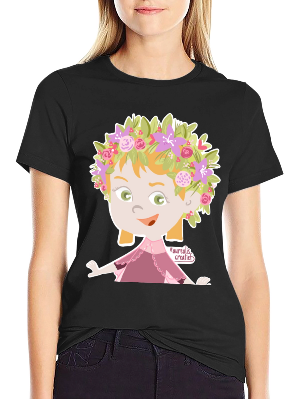 Floral Fairy Graphic T-Shirt - Unique Design