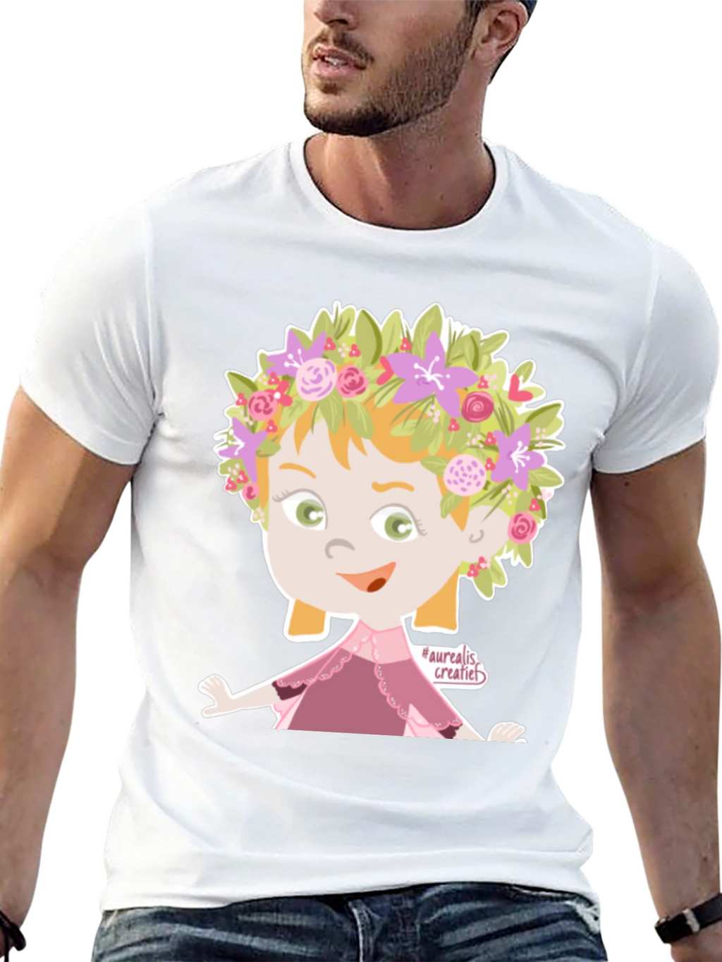 Floral Fairy Graphic T-Shirt - Unique Design