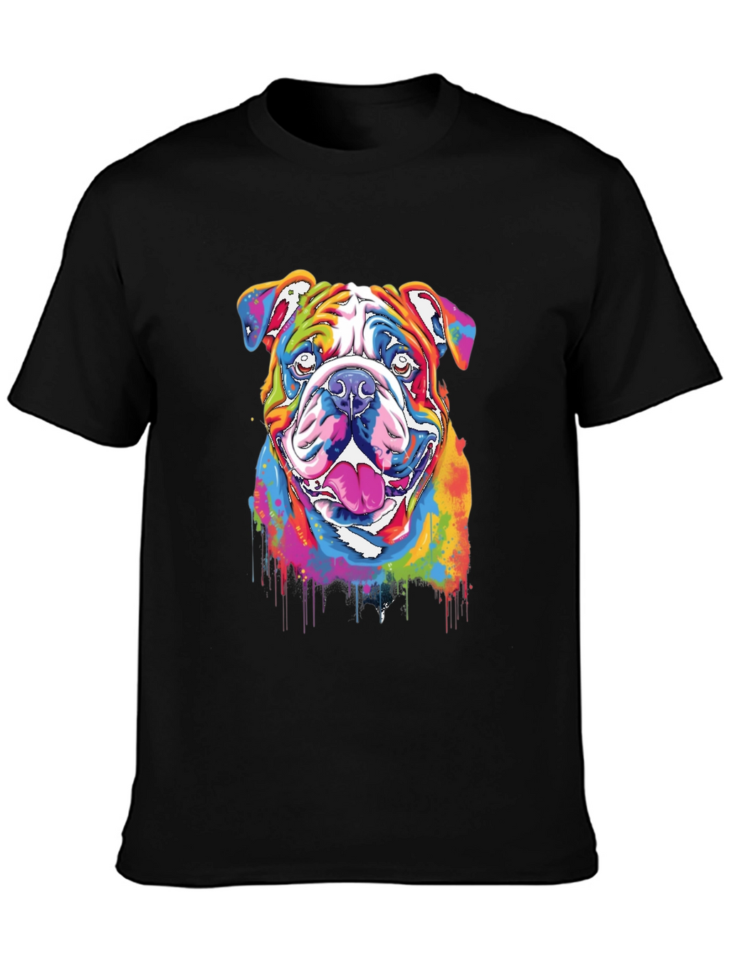 Rainbow Bulldog Graphic Tee