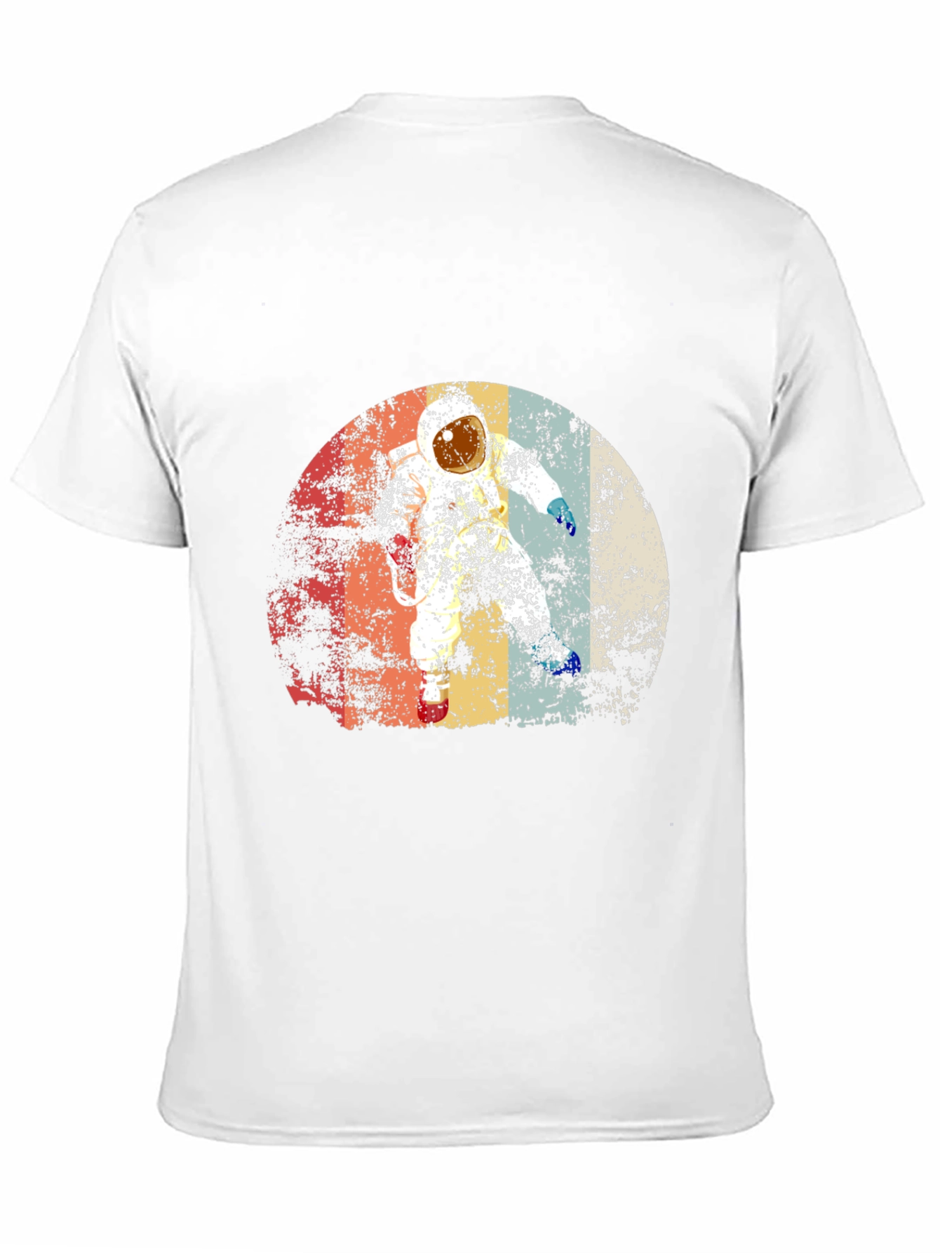 Retro Astronaut Graphic Black T-Shirt