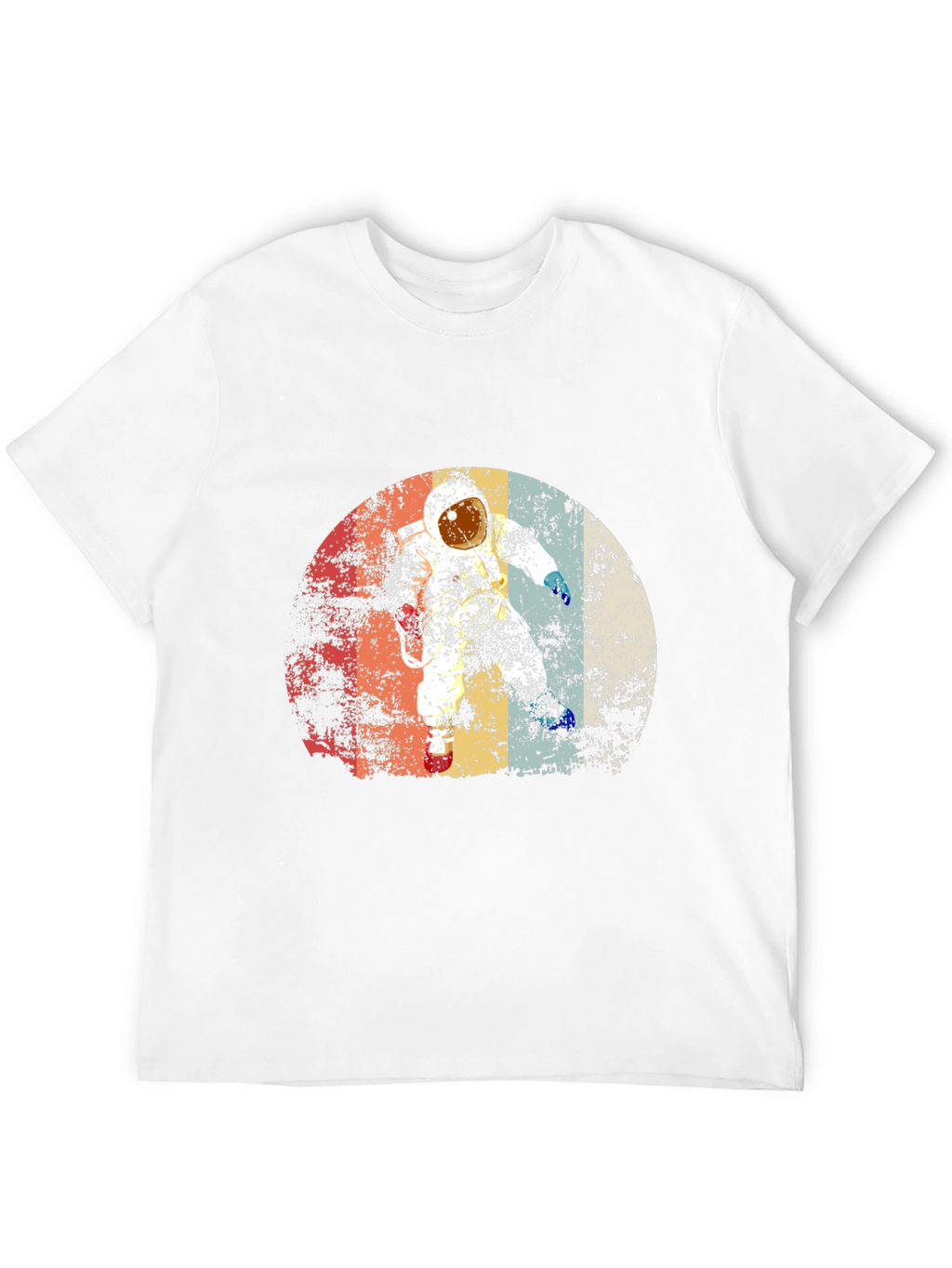 Retro Astronaut Graphic Black T-Shirt