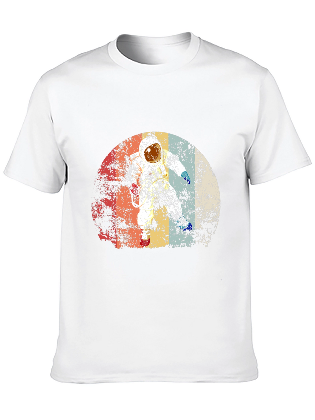 Retro Astronaut Graphic Black T-Shirt
