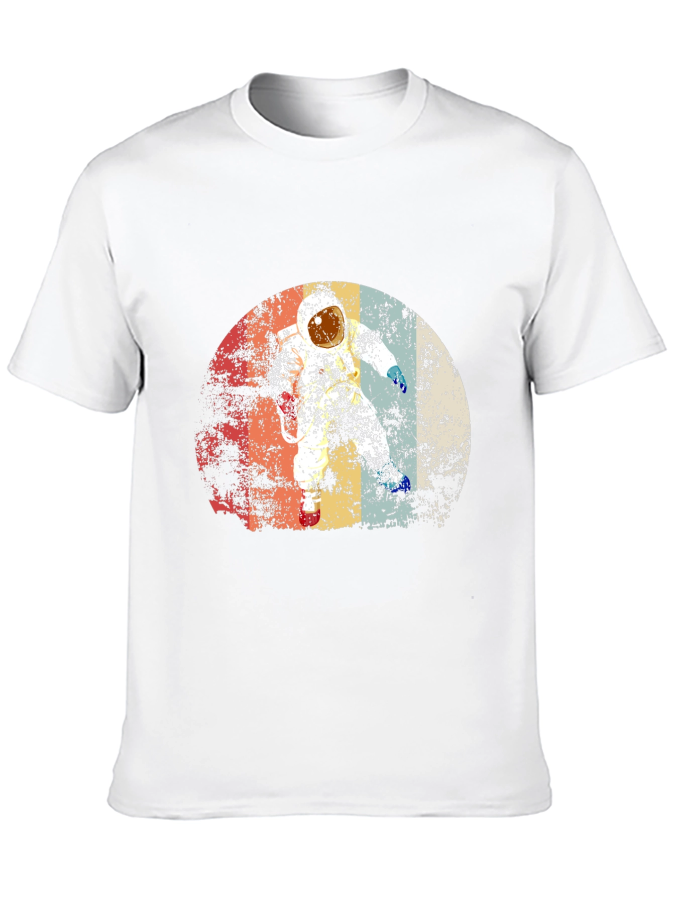Retro Astronaut Graphic Black T-Shirt