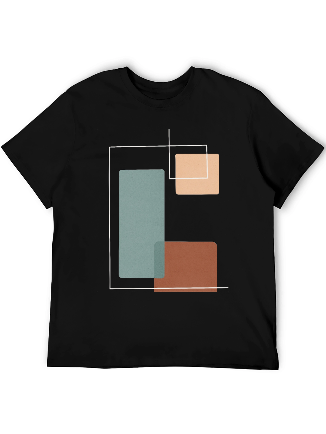Geometric Black T-Shirt