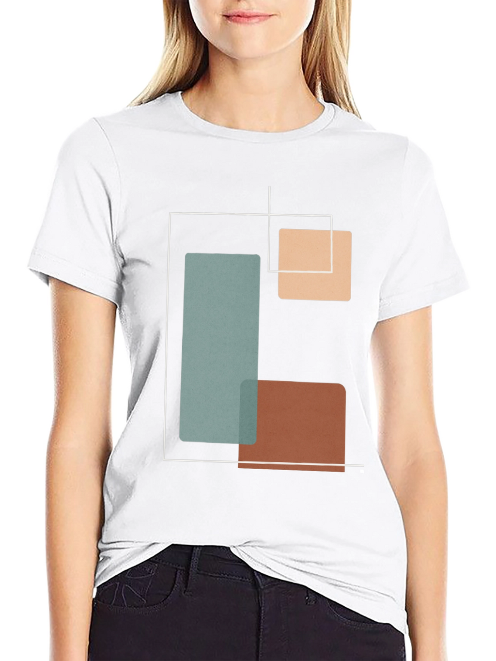 Geometric Black T-Shirt