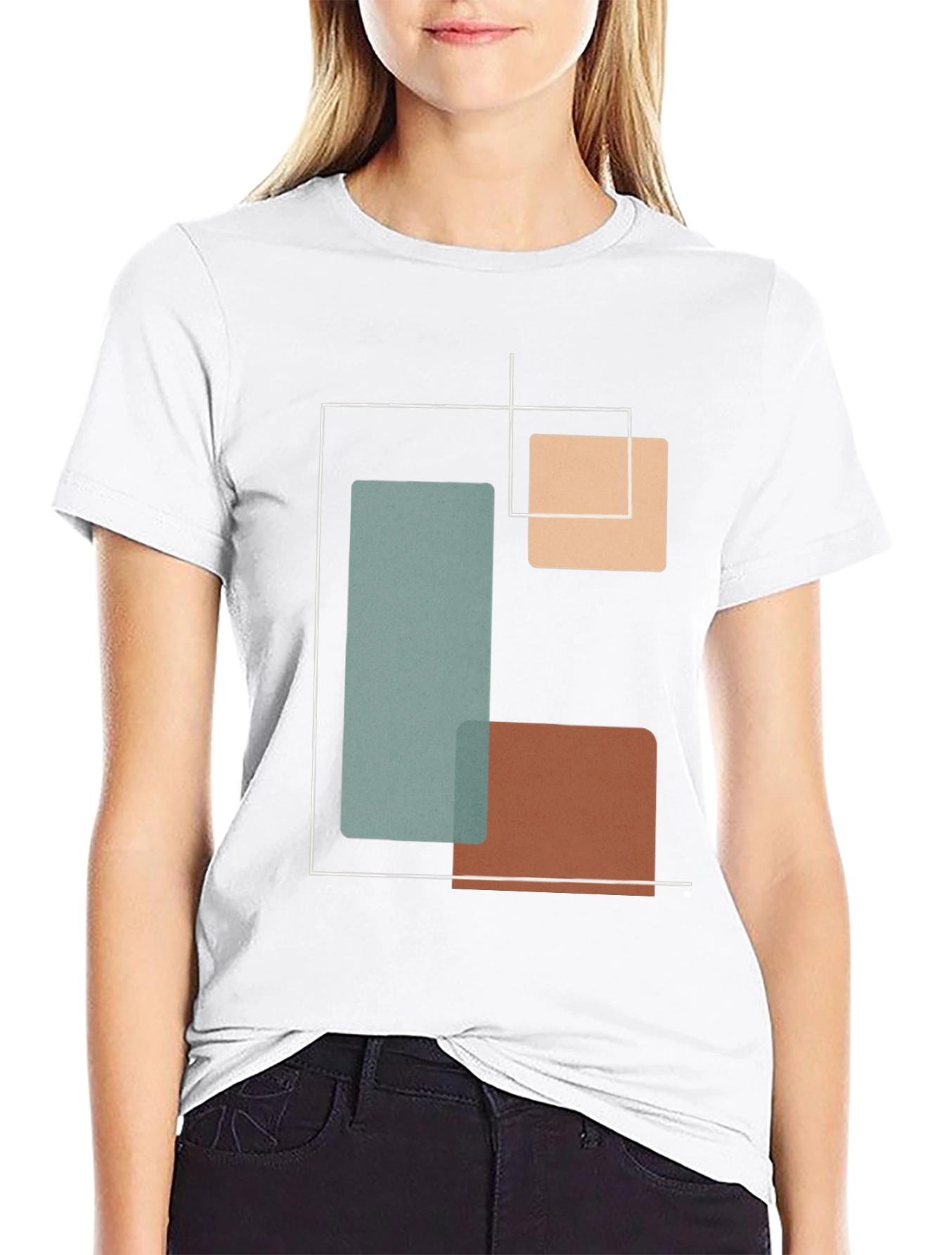 Geometric Black T-Shirt