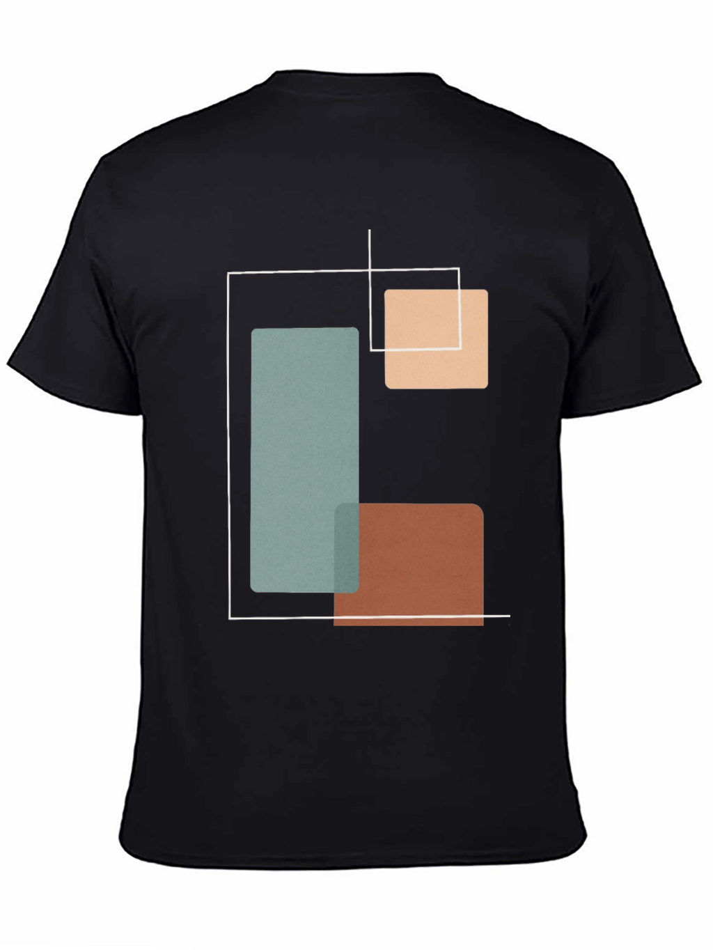 Geometric Black T-Shirt